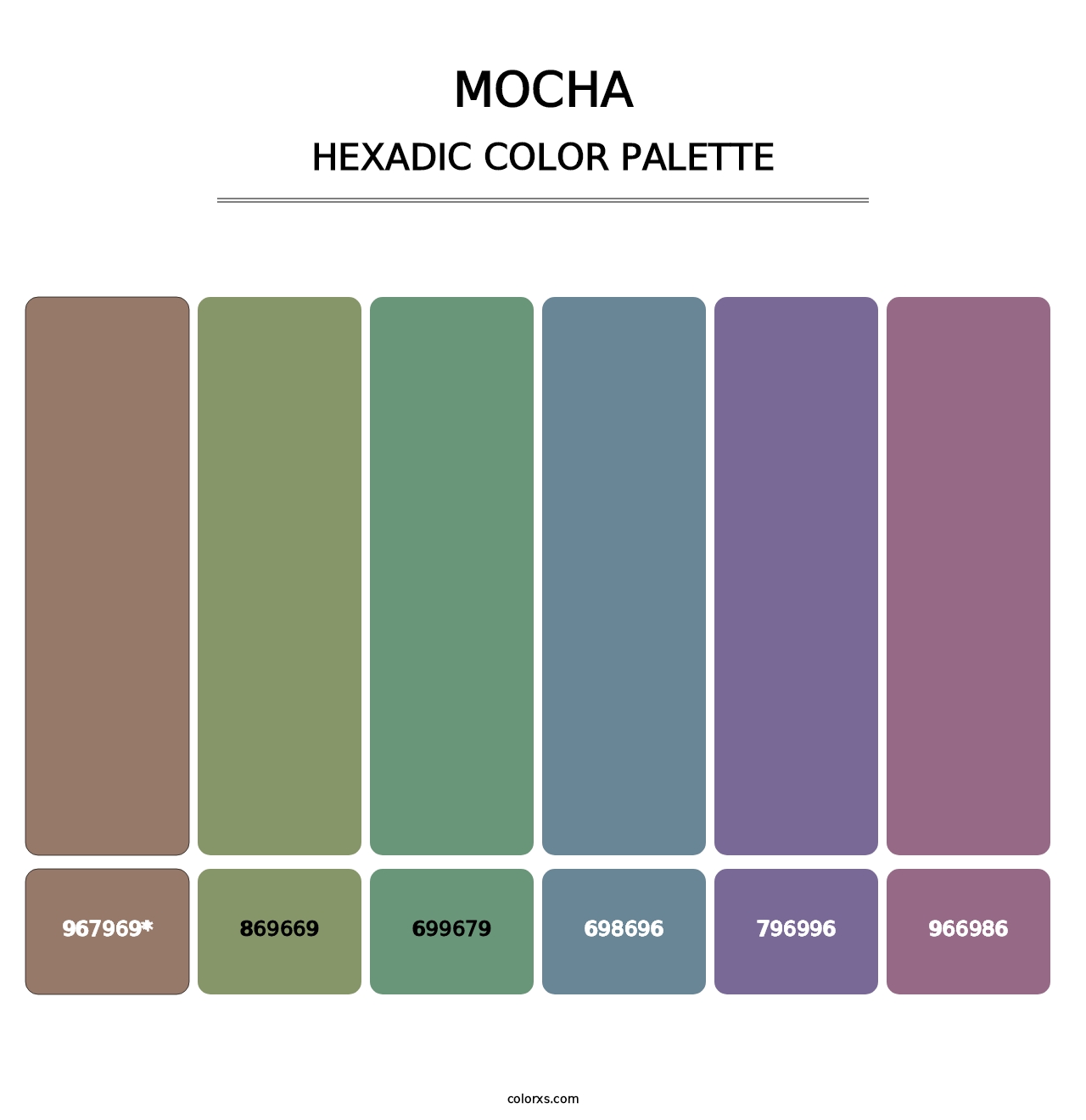 Mocha - Hexadic Color Palette