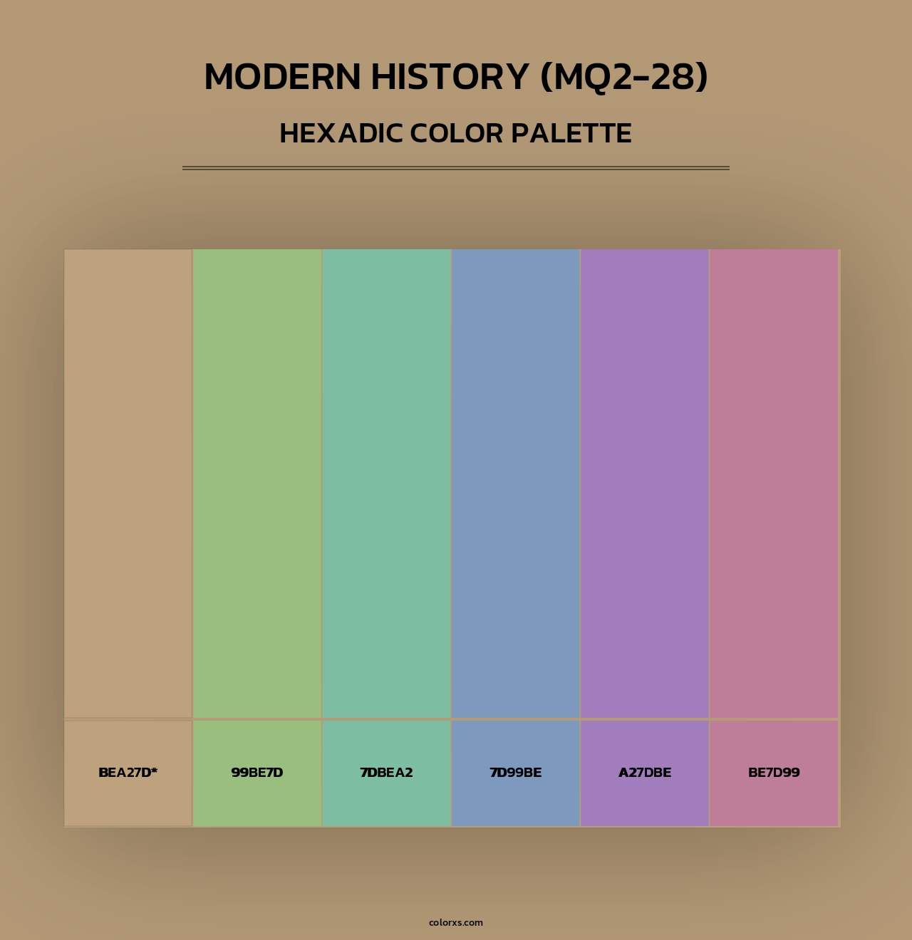 Modern History (MQ2-28) - Hexadic Color Palette