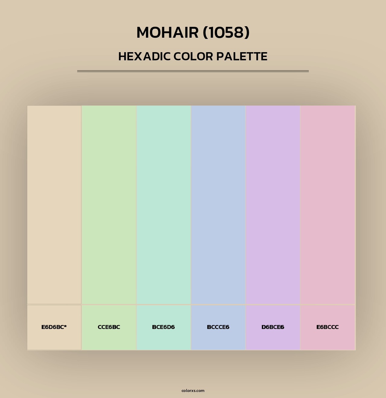 Mohair (1058) - Hexadic Color Palette
