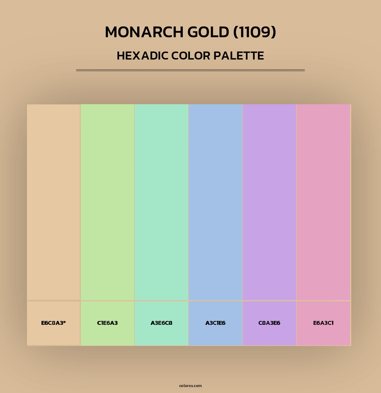 Monarch Gold (1109) - Hexadic Color Palette