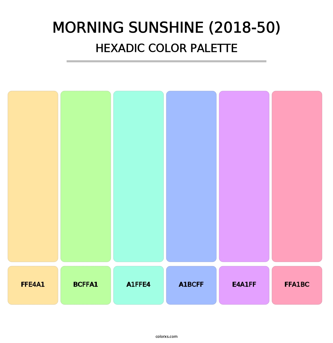 Morning Sunshine (2018-50) - Hexadic Color Palette