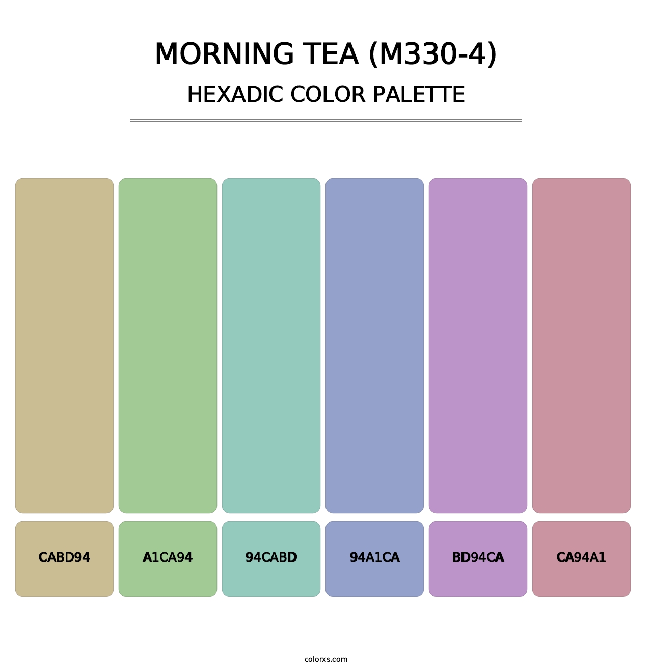Morning Tea (M330-4) - Hexadic Color Palette