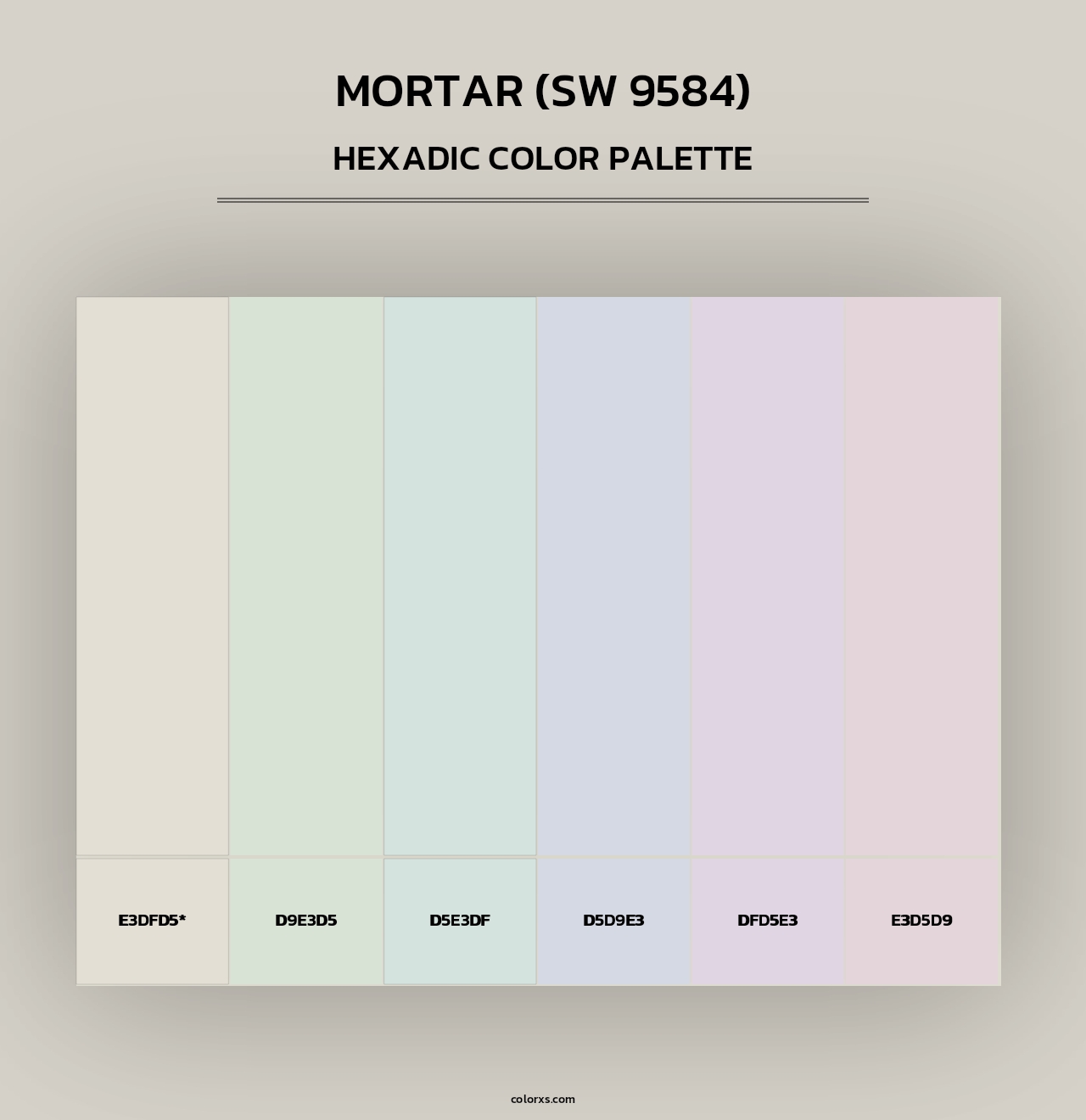 Mortar (SW 9584) - Hexadic Color Palette