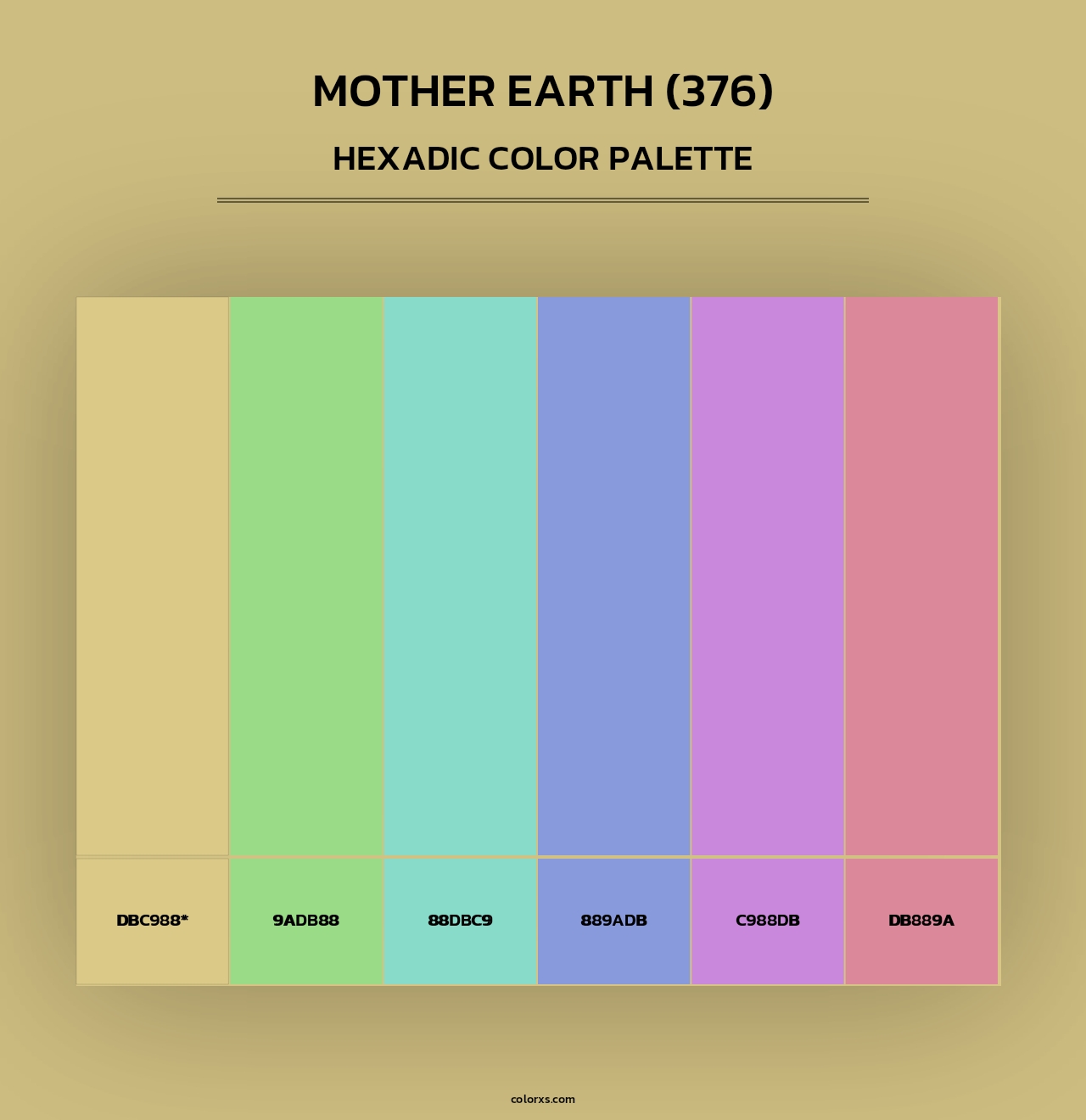 Mother Earth (376) - Hexadic Color Palette