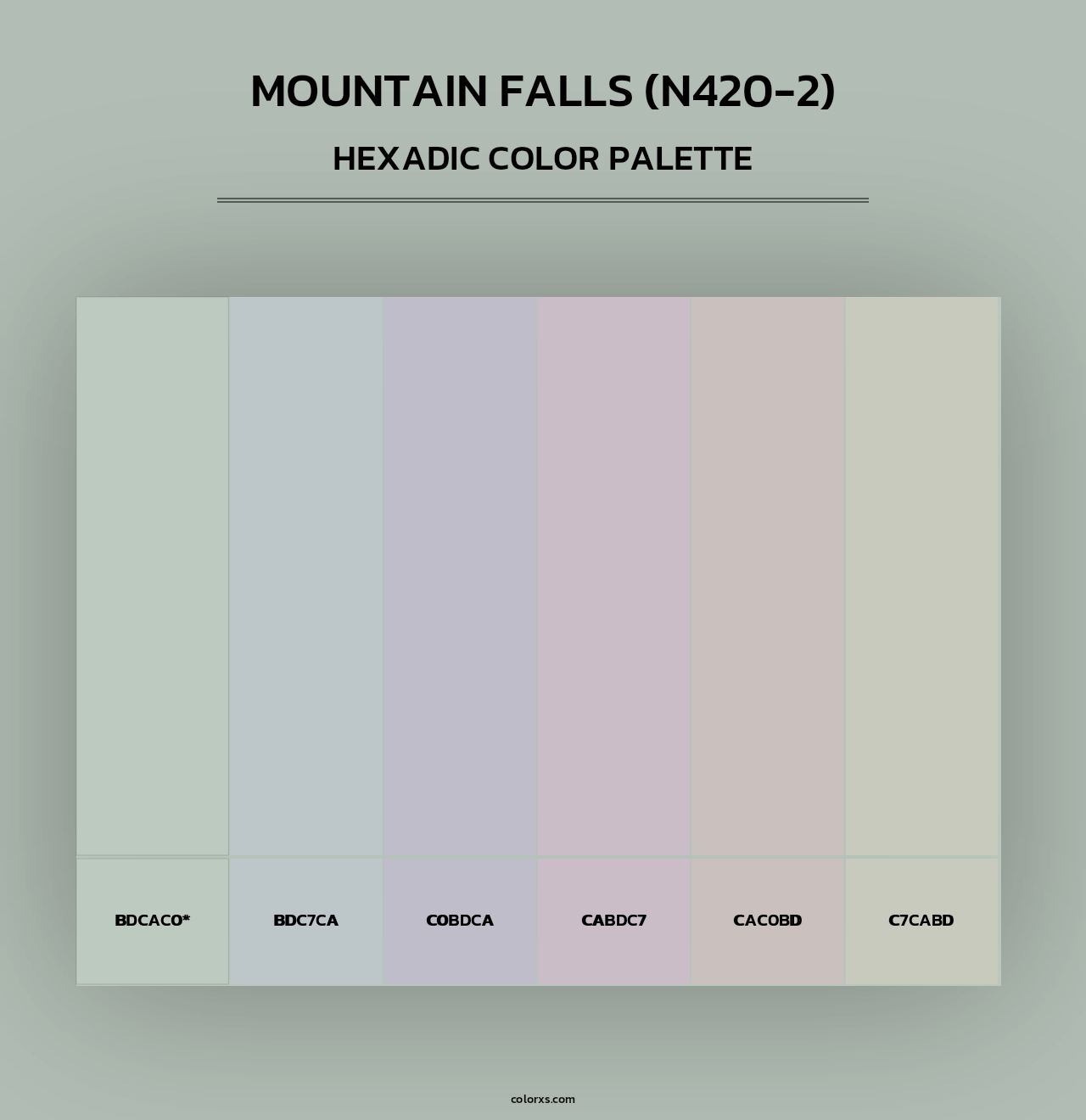 Mountain Falls (N420-2) - Hexadic Color Palette