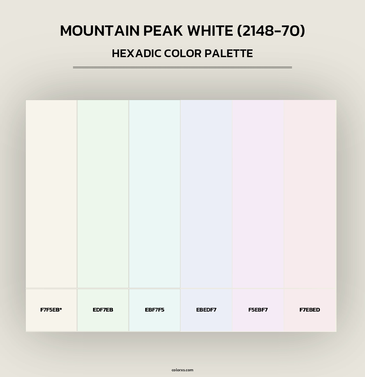 Mountain Peak White (2148-70) - Hexadic Color Palette