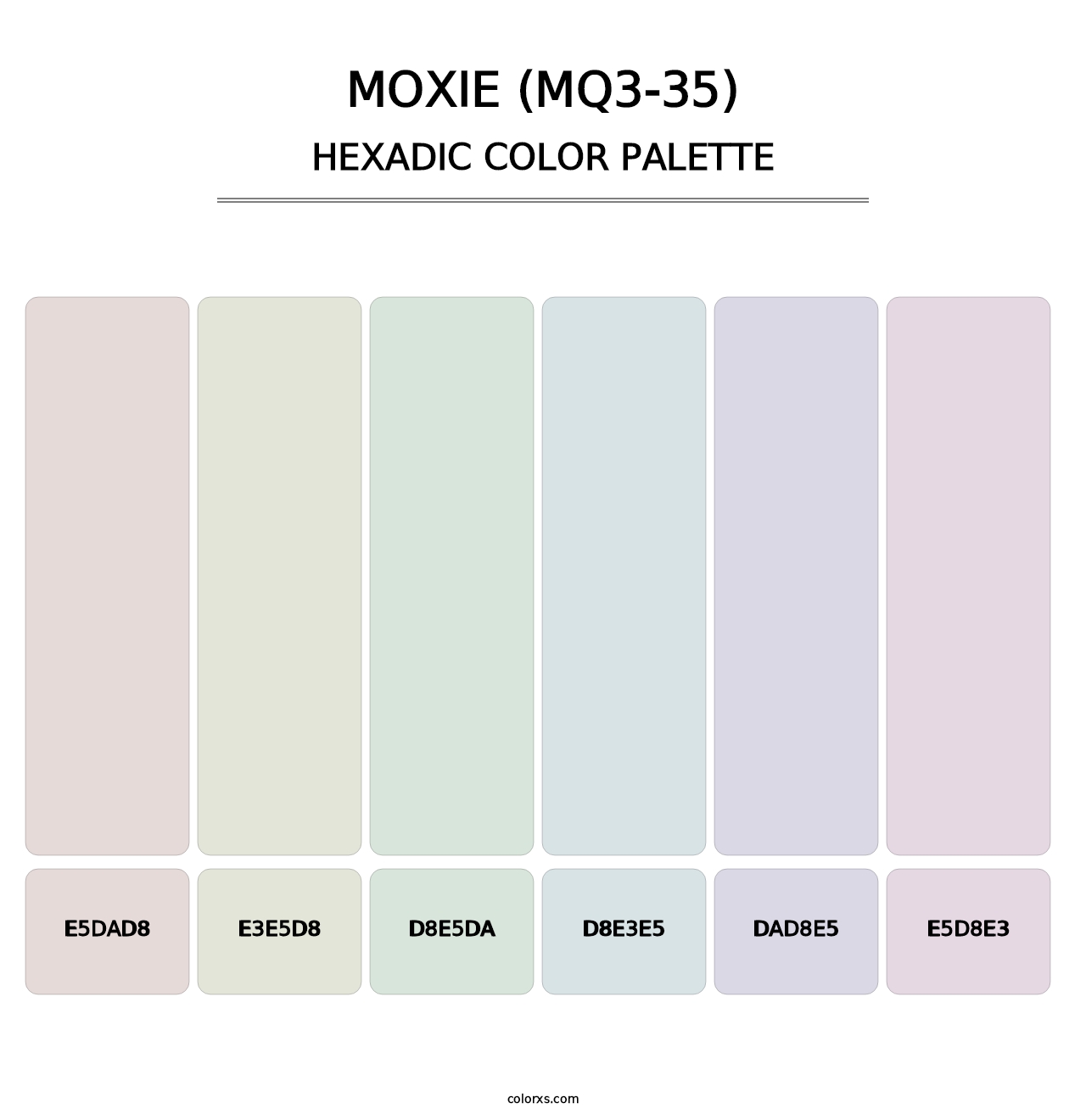 Moxie (MQ3-35) - Hexadic Color Palette