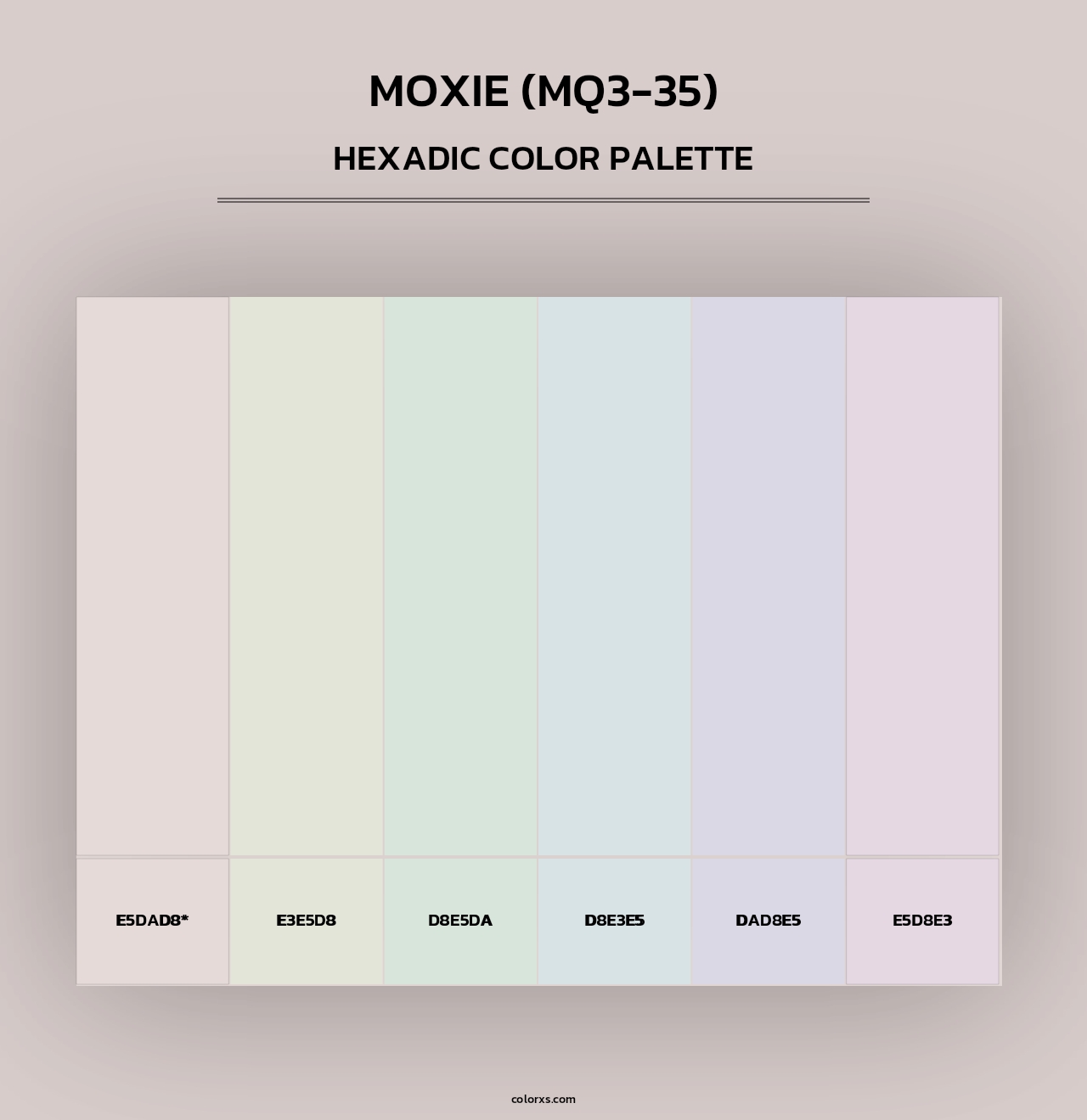 Moxie (MQ3-35) - Hexadic Color Palette