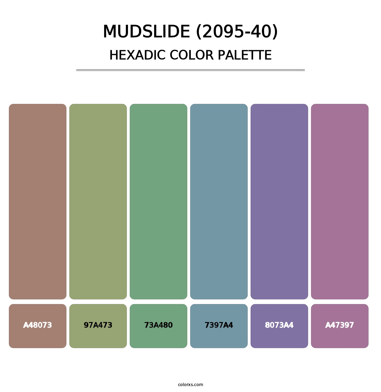 Mudslide (2095-40) - Hexadic Color Palette