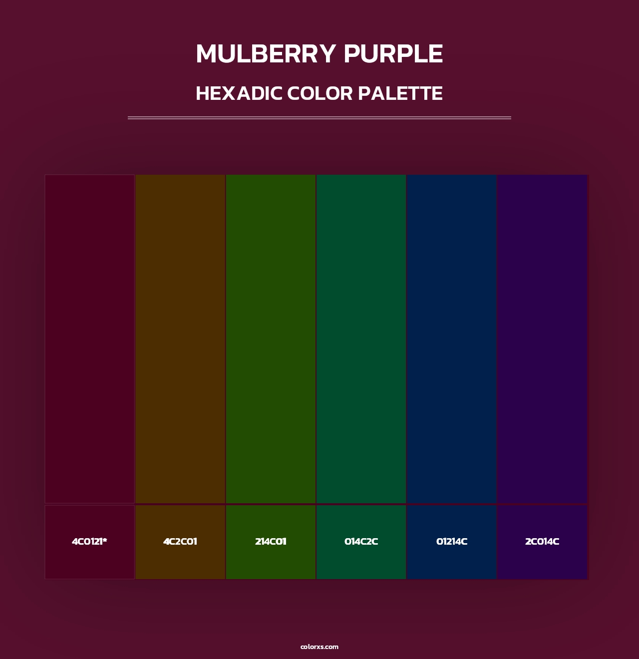 Mulberry Purple - Hexadic Color Palette