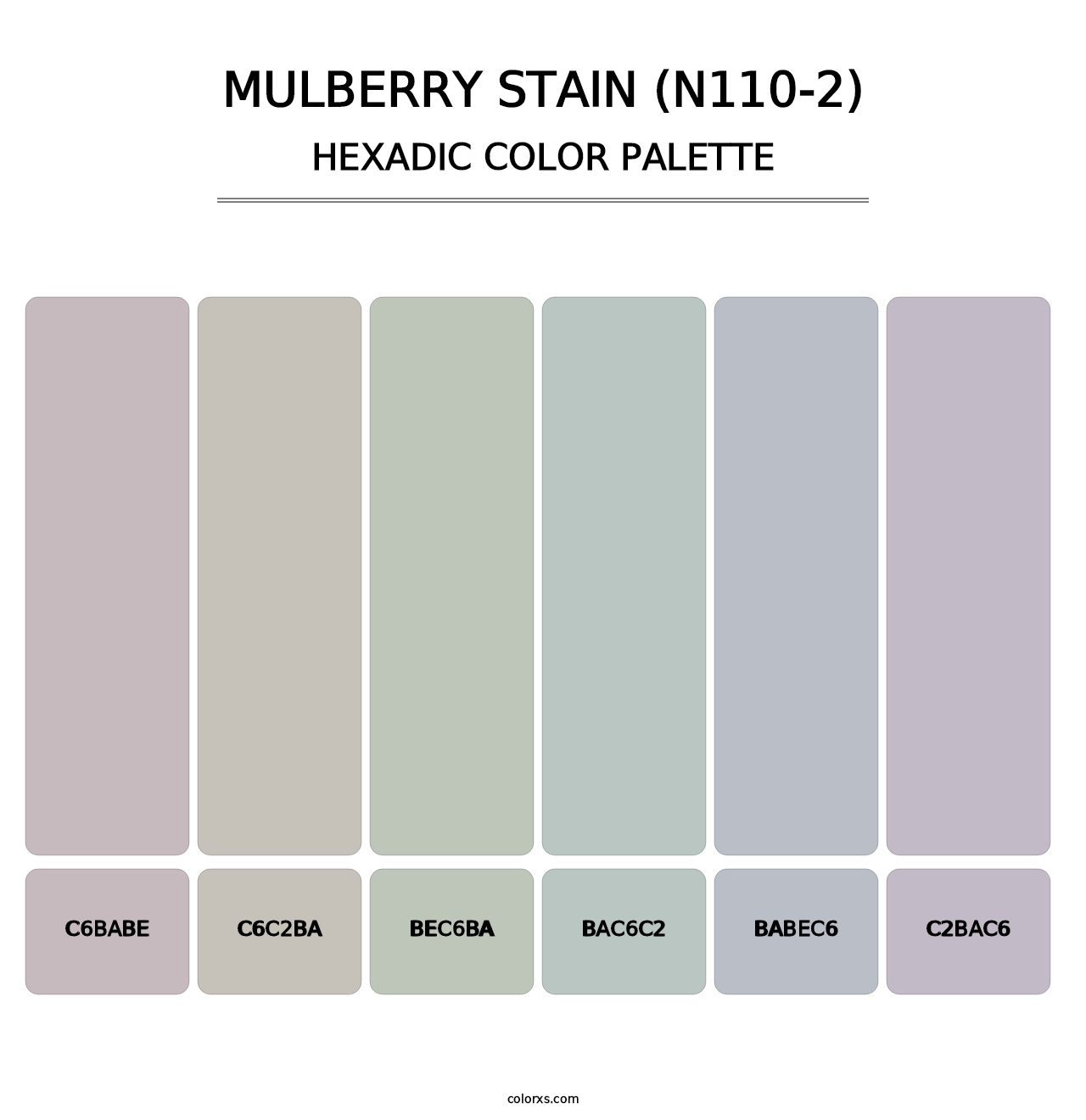 Mulberry Stain (N110-2) - Hexadic Color Palette