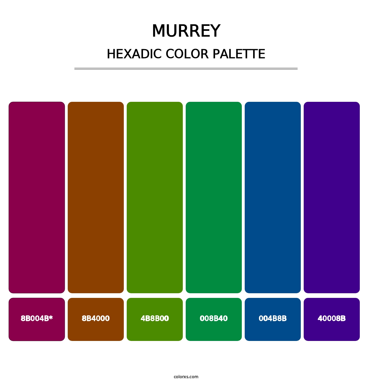 Murrey - Hexadic Color Palette