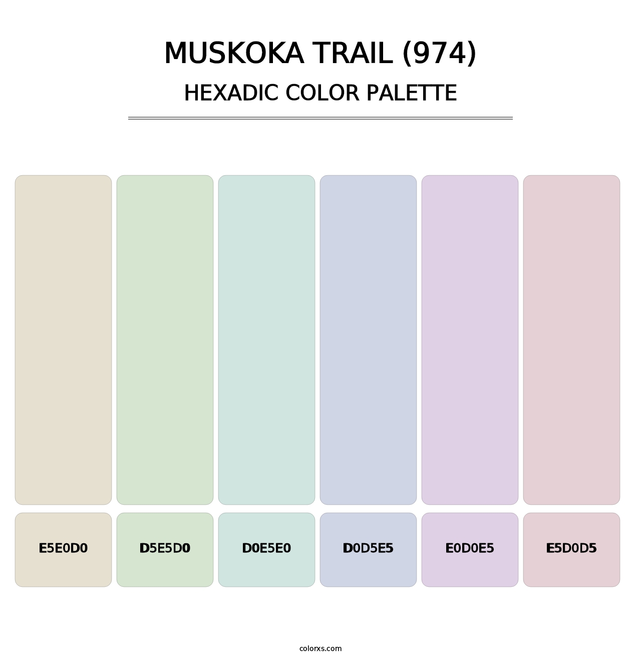 Muskoka Trail (974) - Hexadic Color Palette