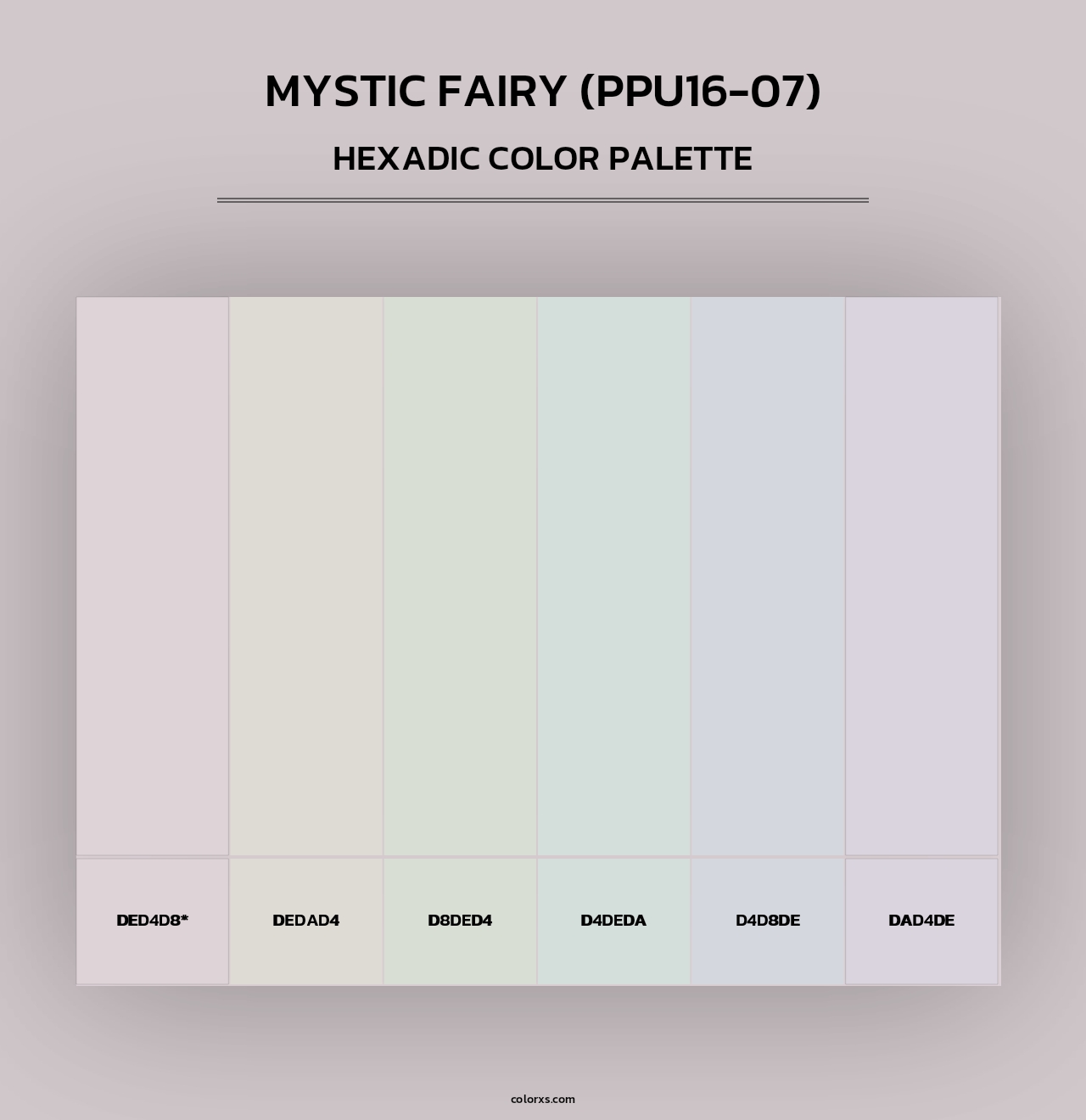 Mystic Fairy (PPU16-07) - Hexadic Color Palette