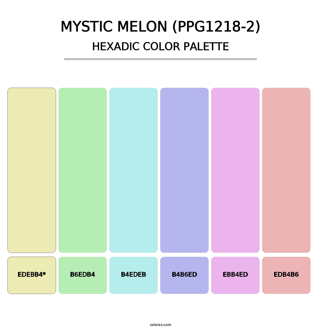 Mystic Melon (PPG1218-2) - Hexadic Color Palette