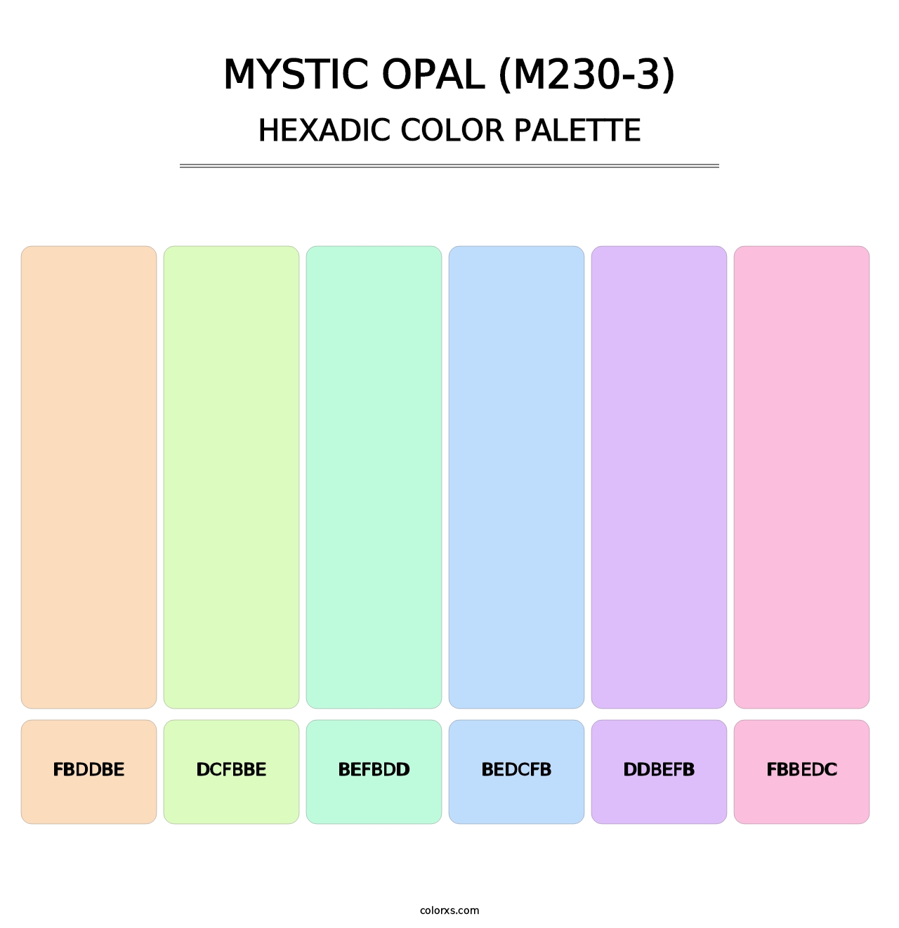 Mystic Opal (M230-3) - Hexadic Color Palette