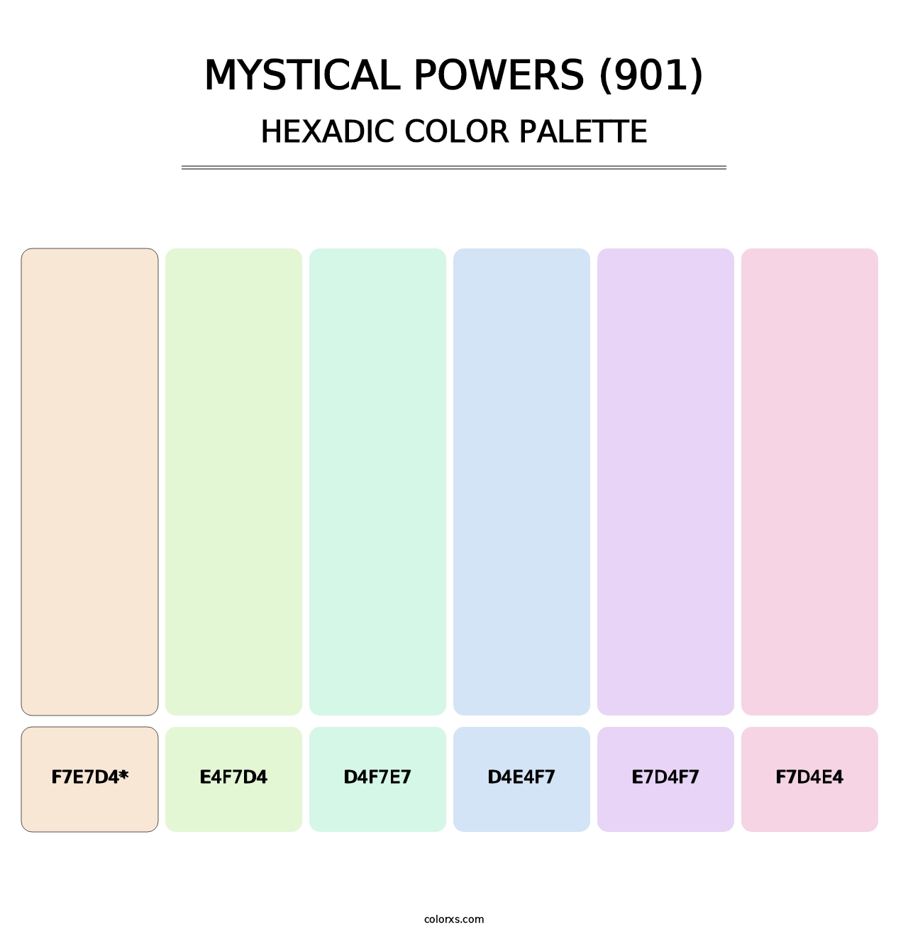 Mystical Powers (901) - Hexadic Color Palette