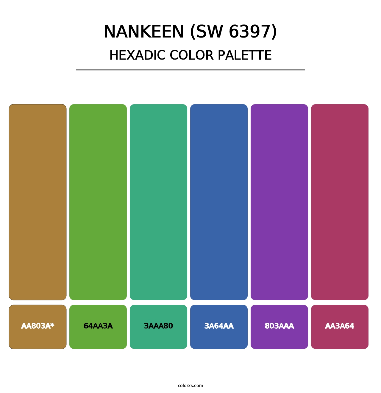 Nankeen (SW 6397) - Hexadic Color Palette