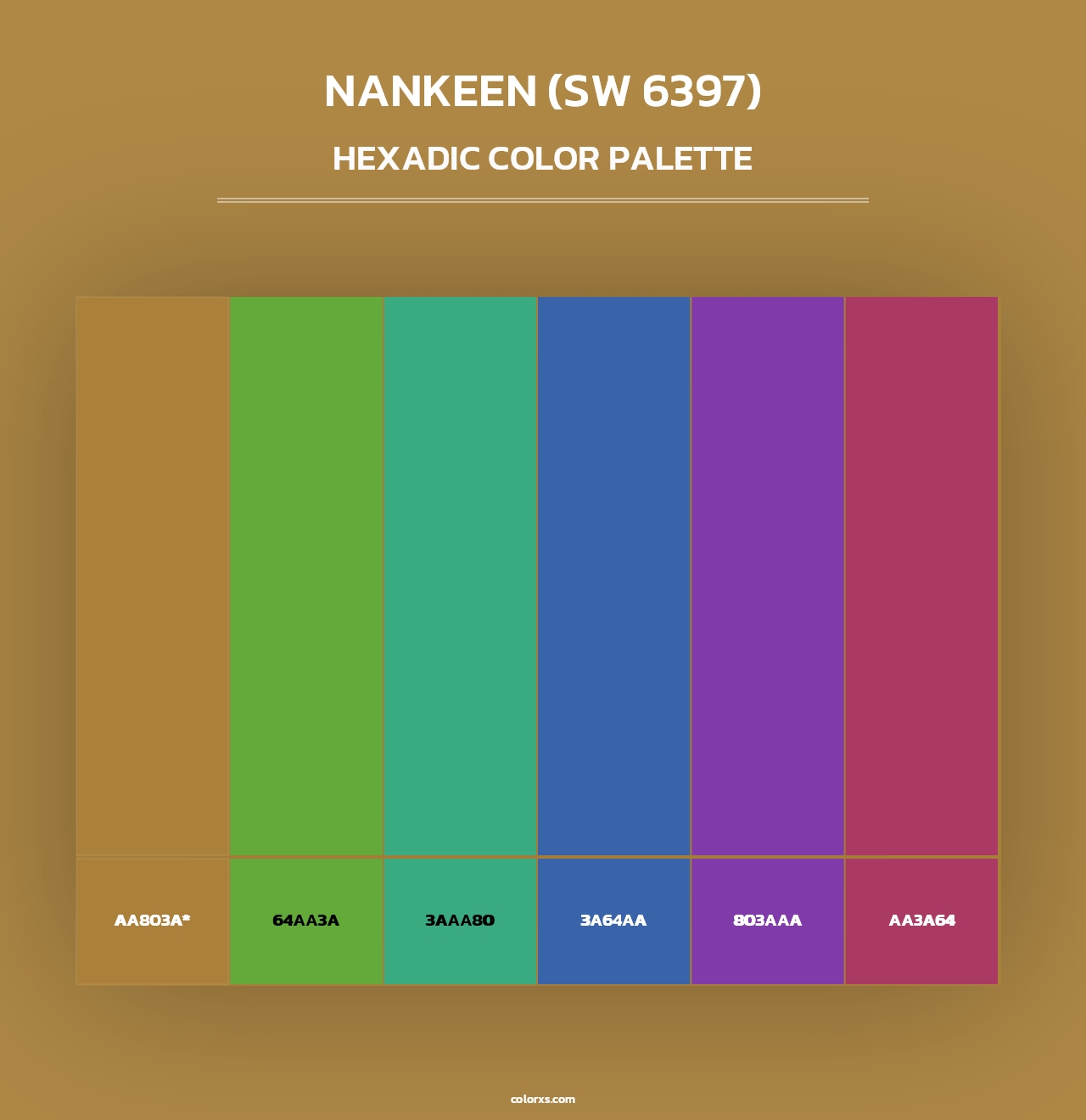 Nankeen (SW 6397) - Hexadic Color Palette