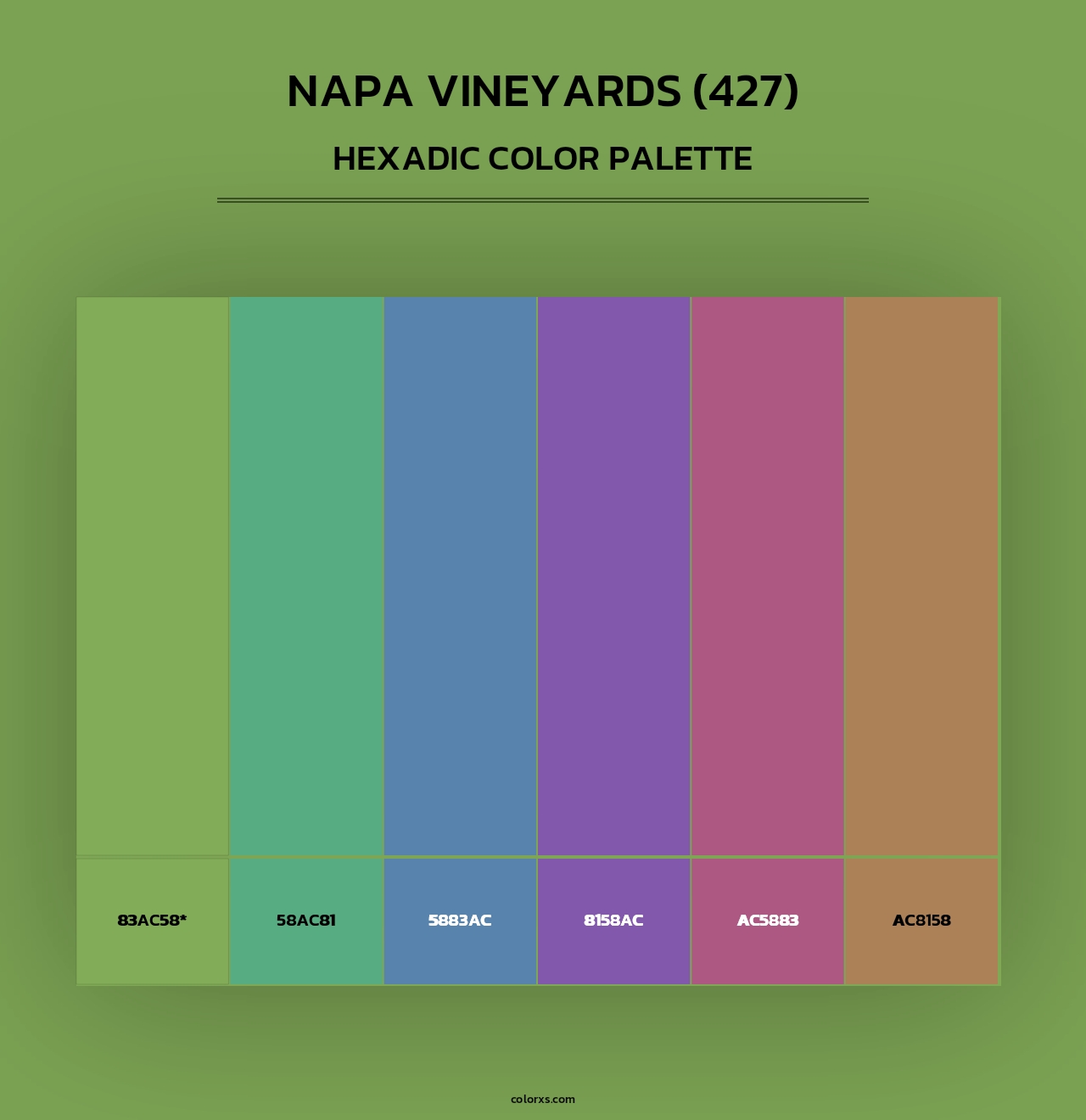 Napa Vineyards (427) - Hexadic Color Palette