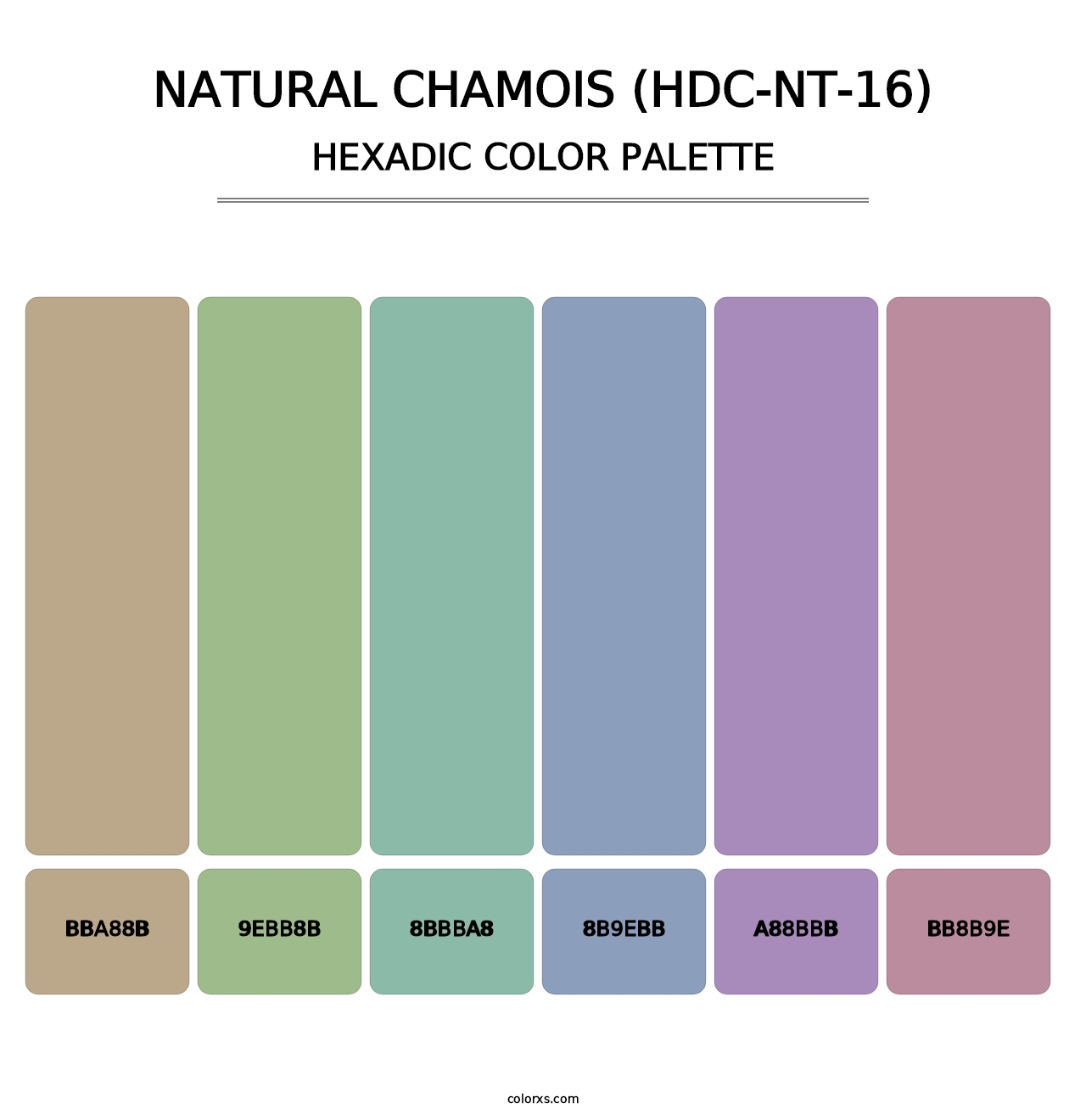 Natural Chamois (HDC-NT-16) - Hexadic Color Palette