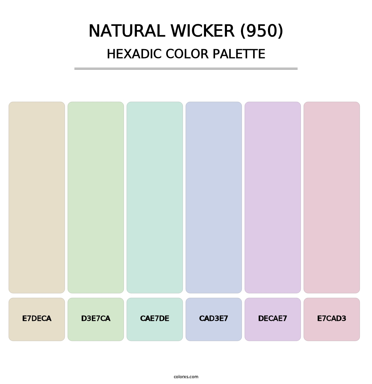 Natural Wicker (950) - Hexadic Color Palette