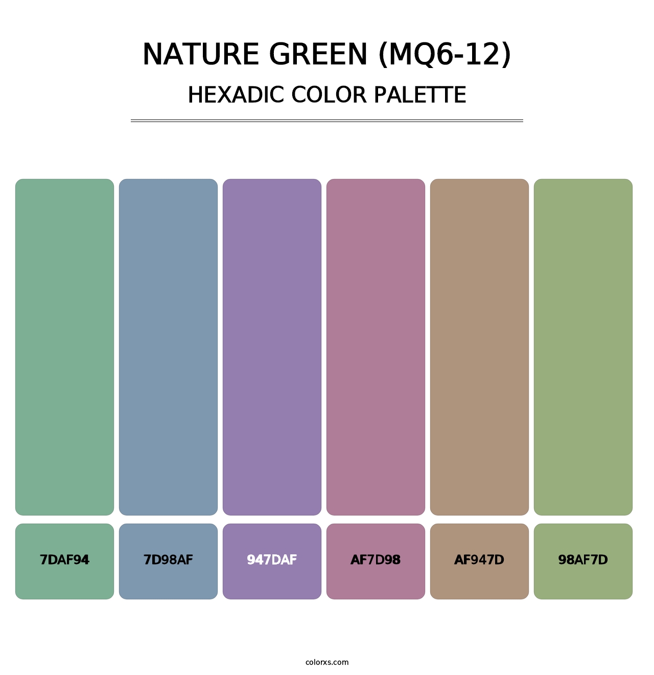 Nature Green (MQ6-12) - Hexadic Color Palette