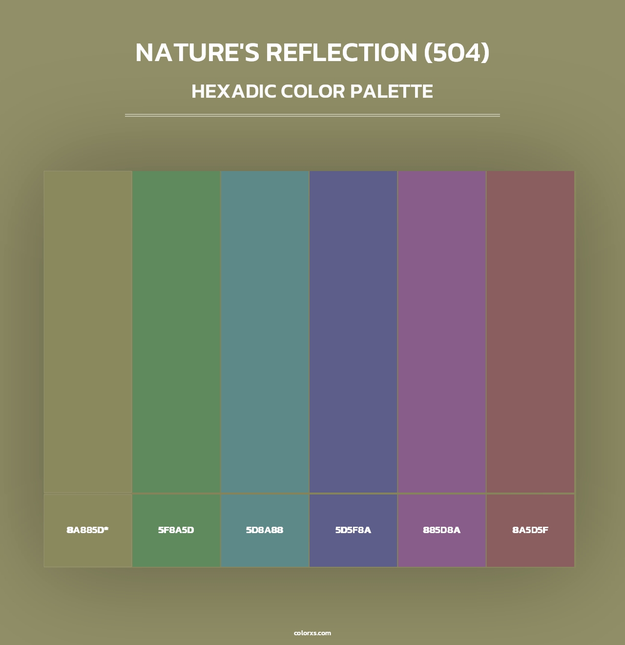 Nature's Reflection (504) - Hexadic Color Palette
