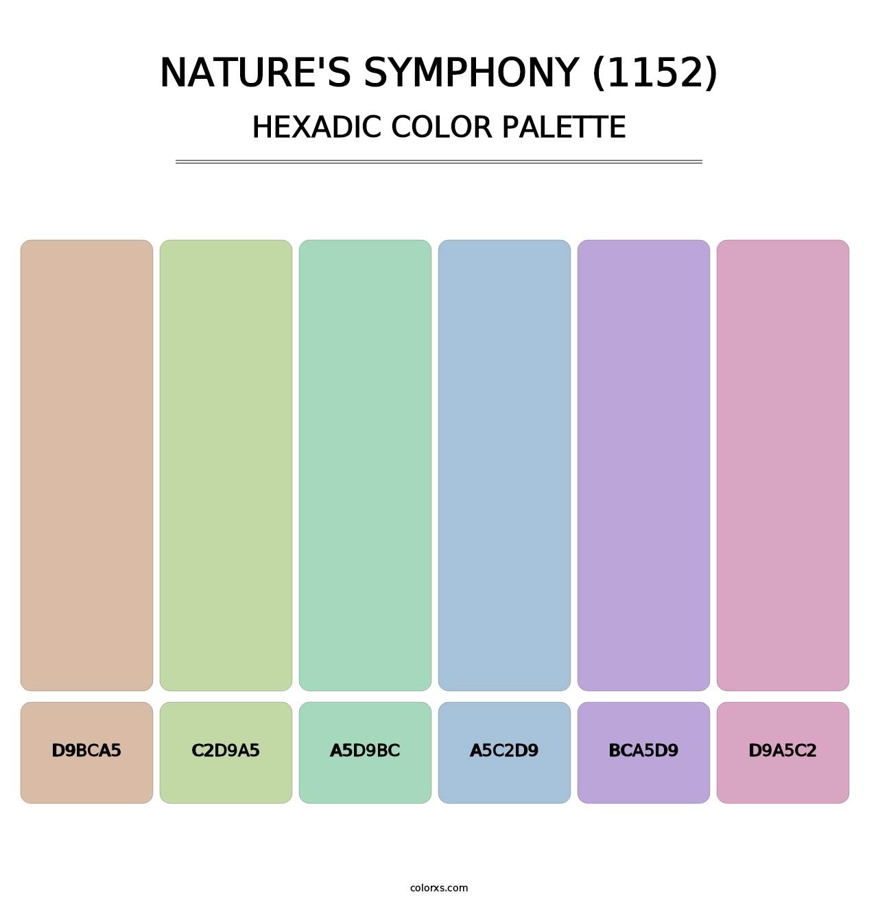 Nature's Symphony (1152) - Hexadic Color Palette