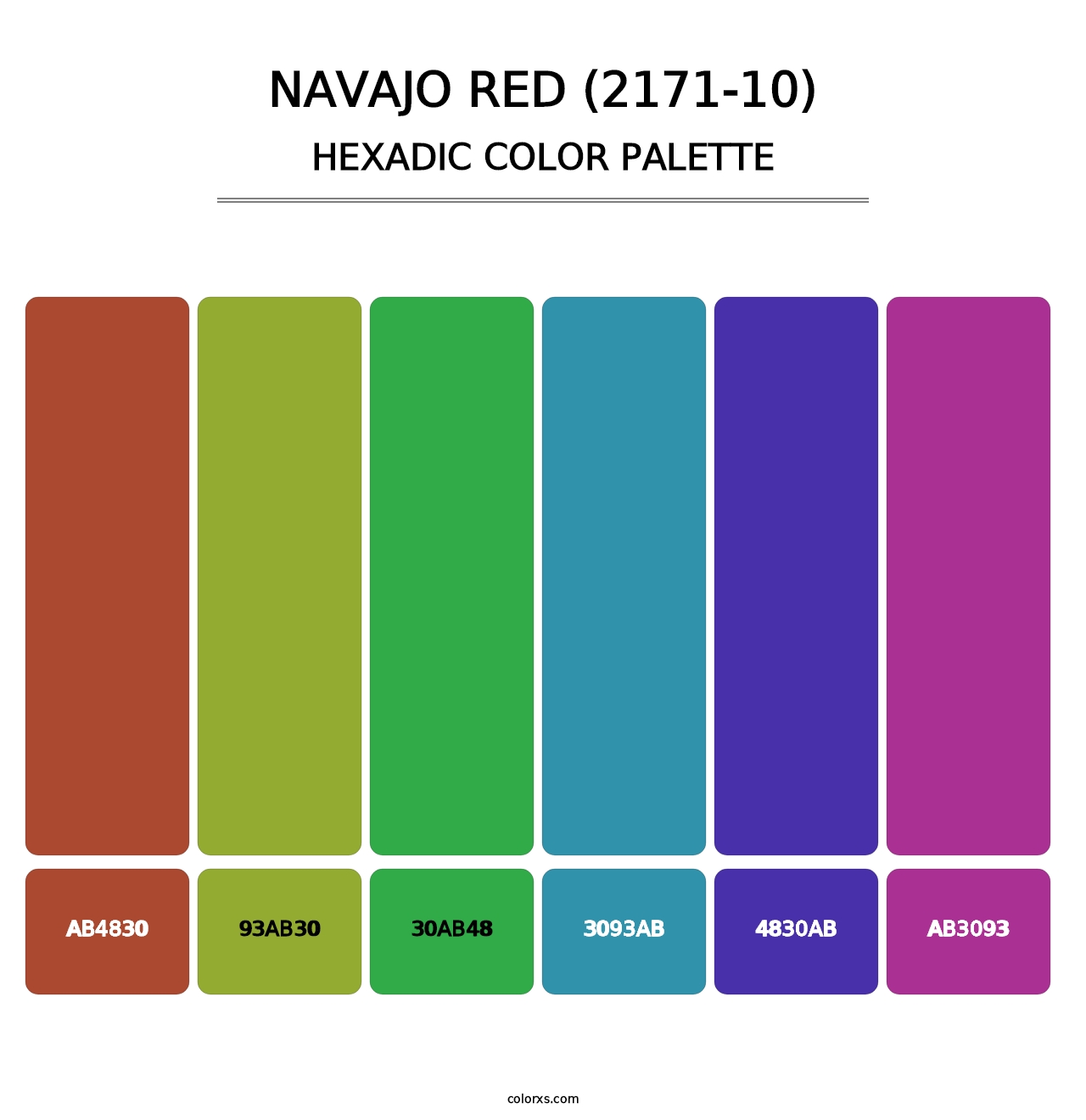 Navajo Red (2171-10) - Hexadic Color Palette