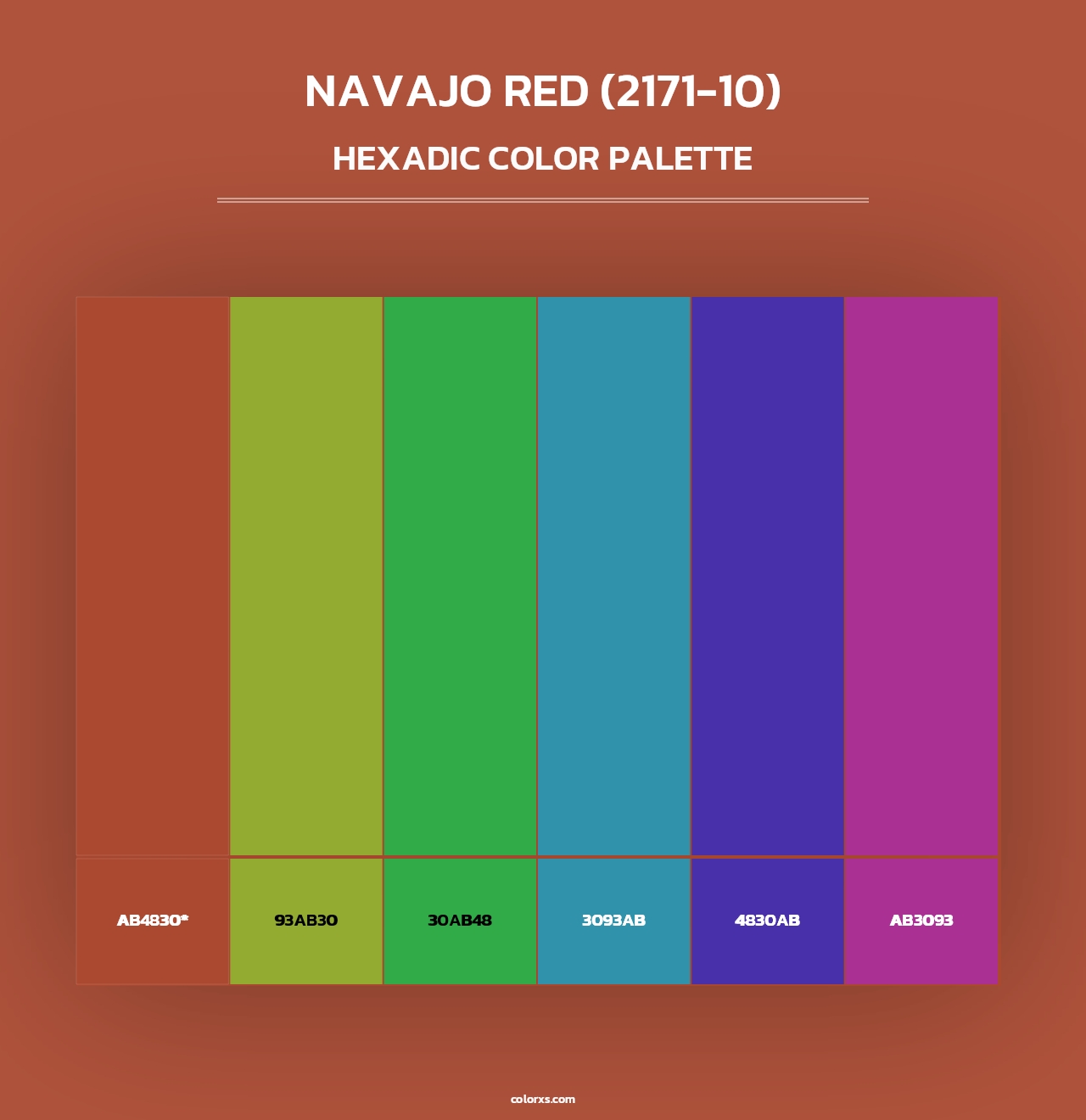 Navajo Red (2171-10) - Hexadic Color Palette
