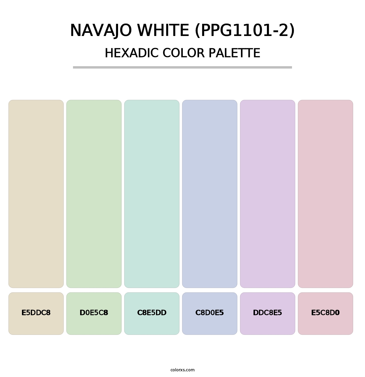 Navajo White (PPG1101-2) - Hexadic Color Palette