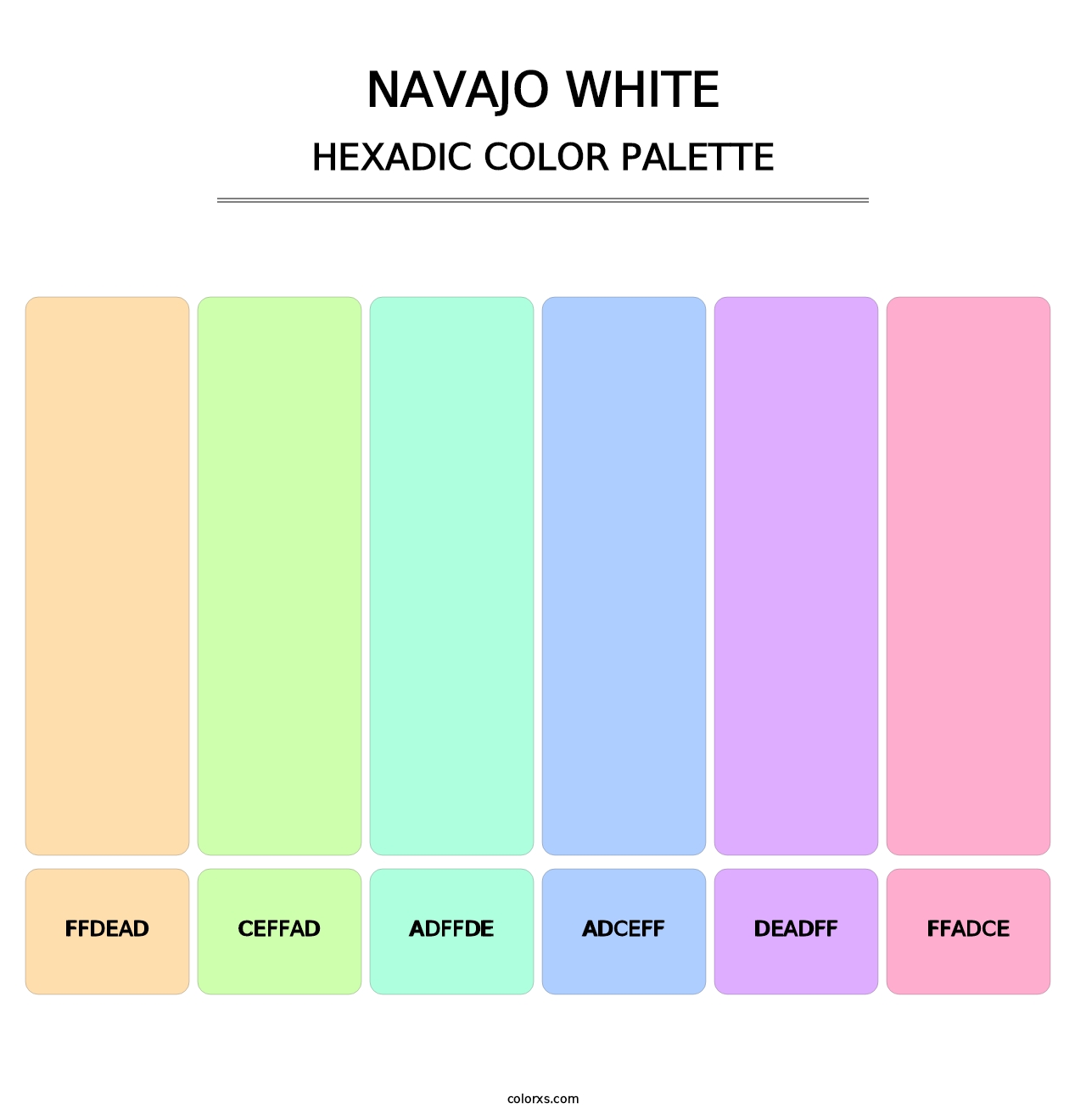 Navajo White - Hexadic Color Palette