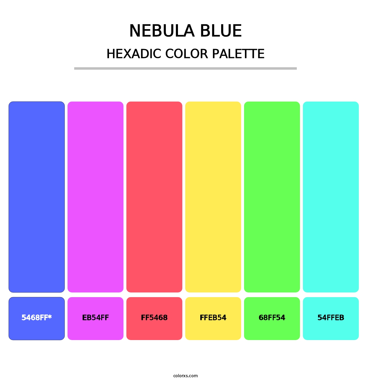 Nebula Blue - Hexadic Color Palette