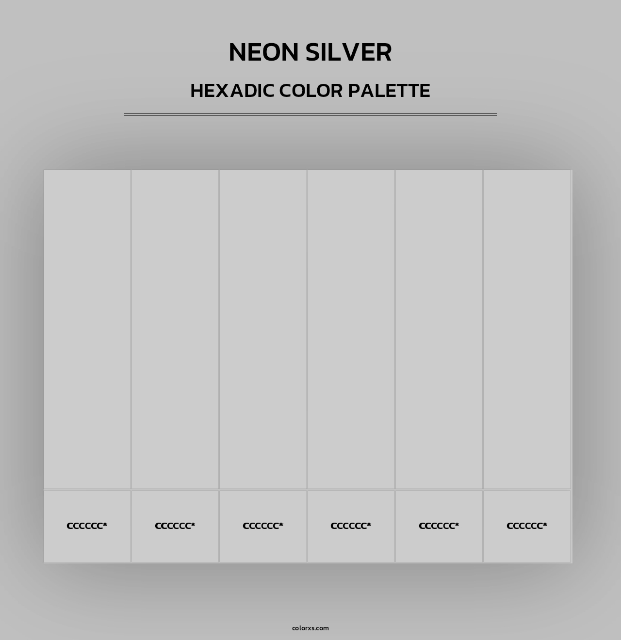 Neon Silver - Hexadic Color Palette