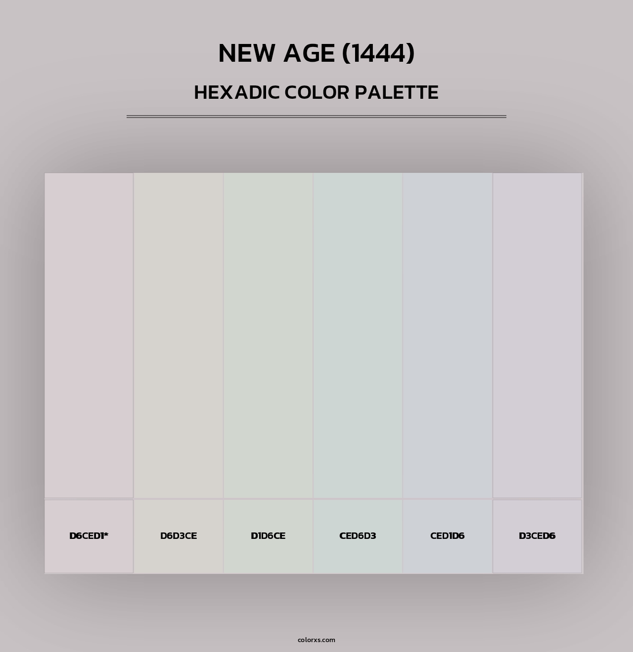 New Age (1444) - Hexadic Color Palette