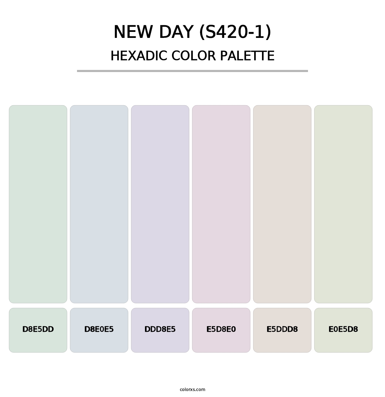 New Day (S420-1) - Hexadic Color Palette