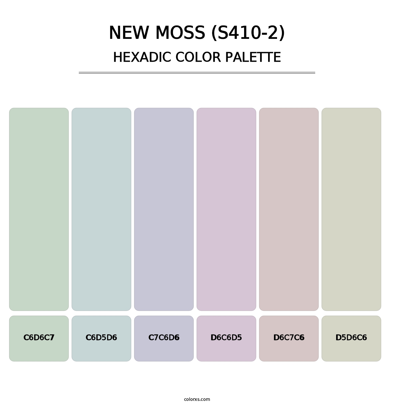 New Moss (S410-2) - Hexadic Color Palette