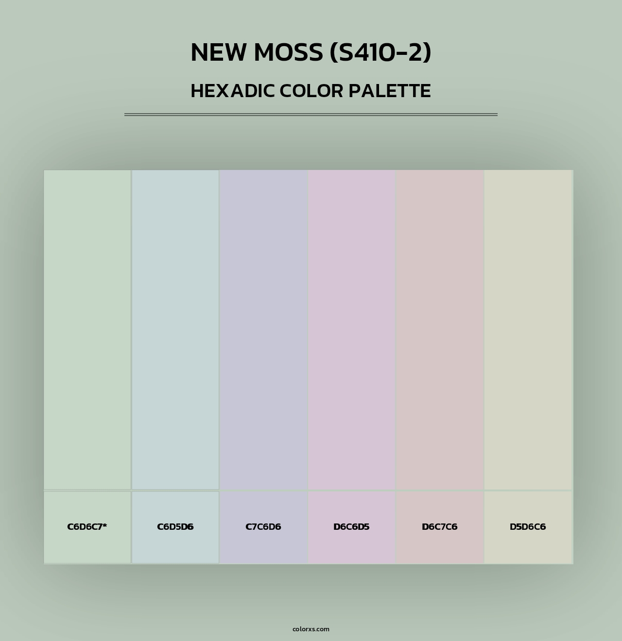 New Moss (S410-2) - Hexadic Color Palette