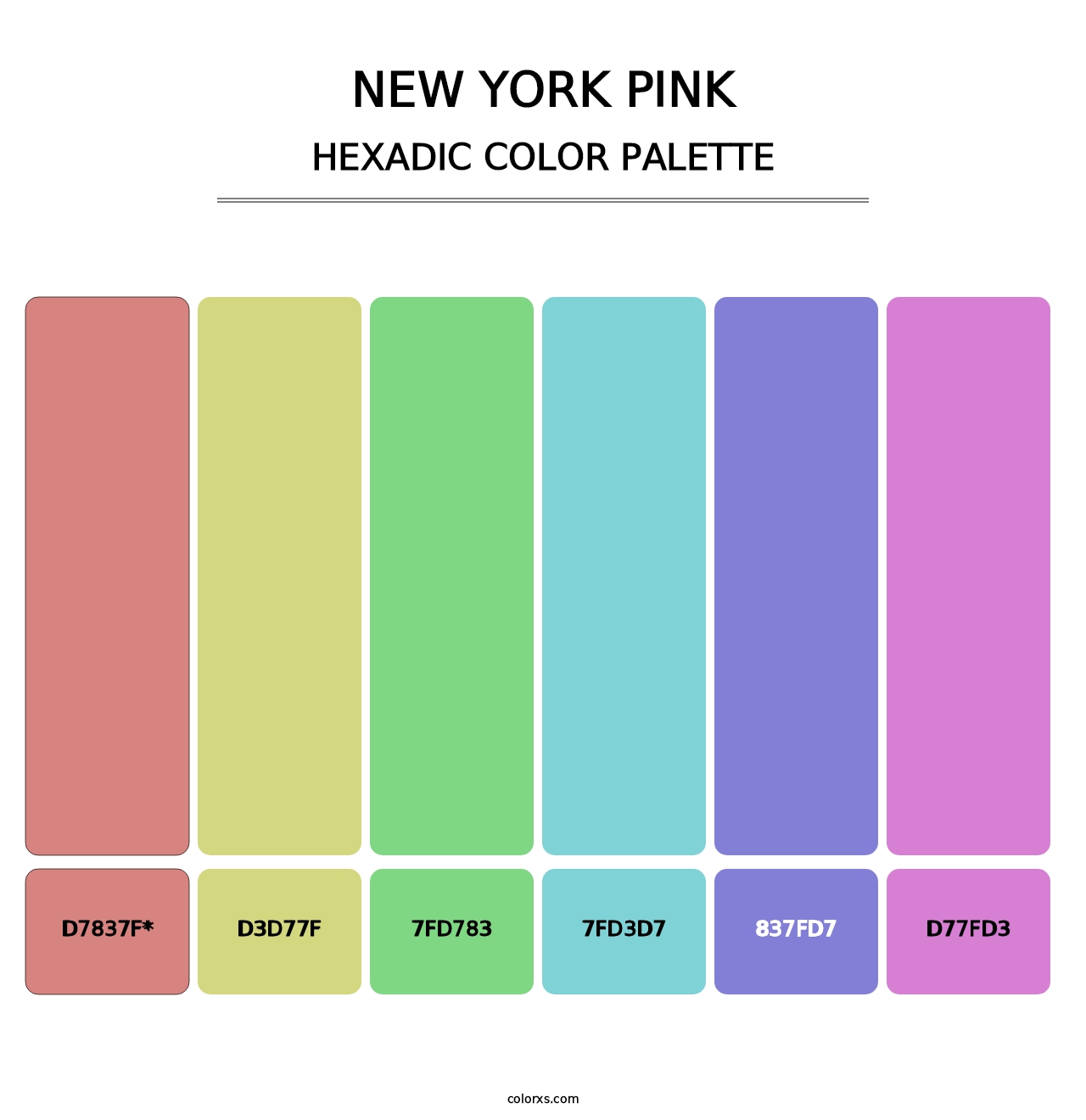 New York Pink - Hexadic Color Palette