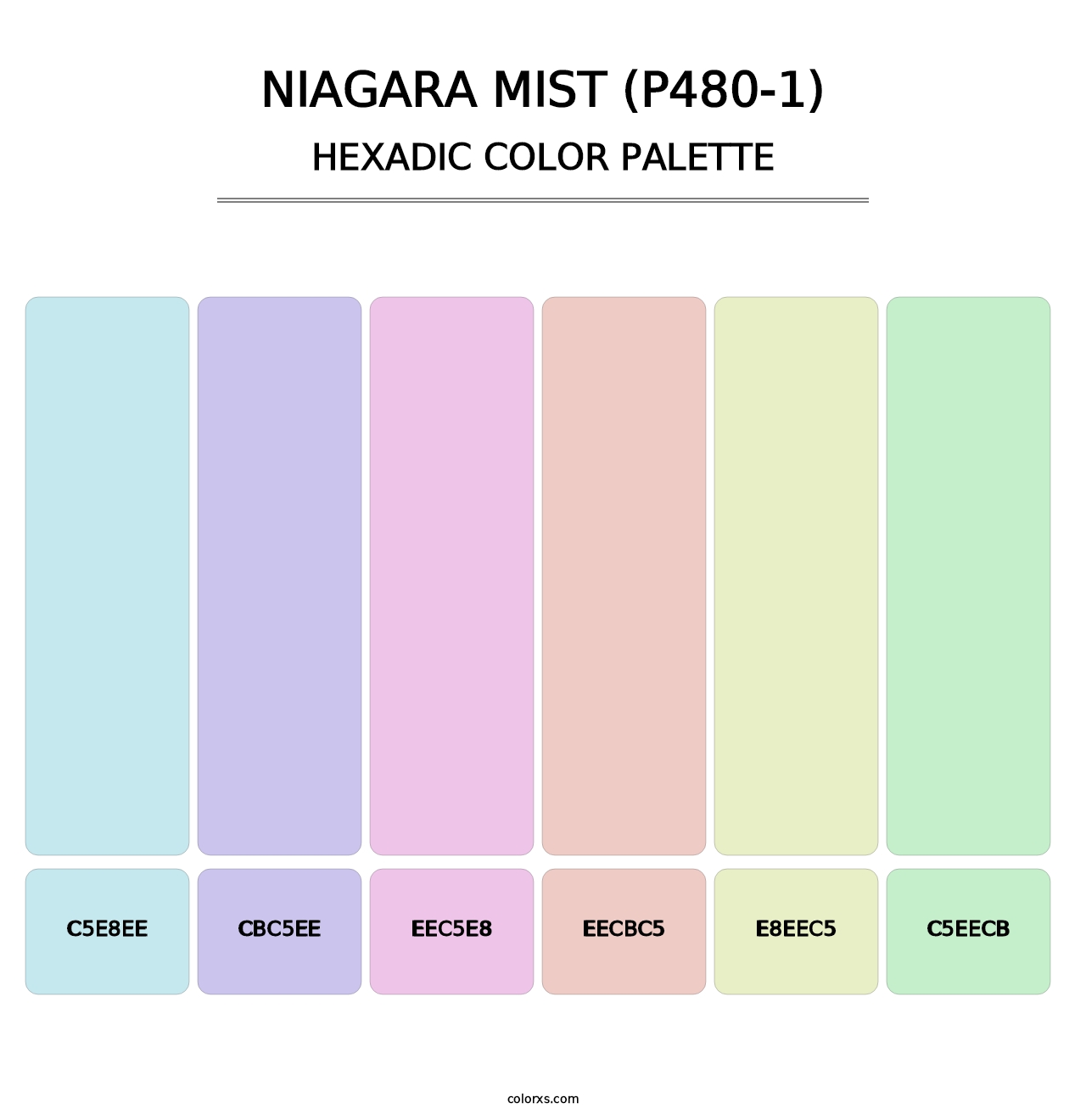 Niagara Mist (P480-1) - Hexadic Color Palette