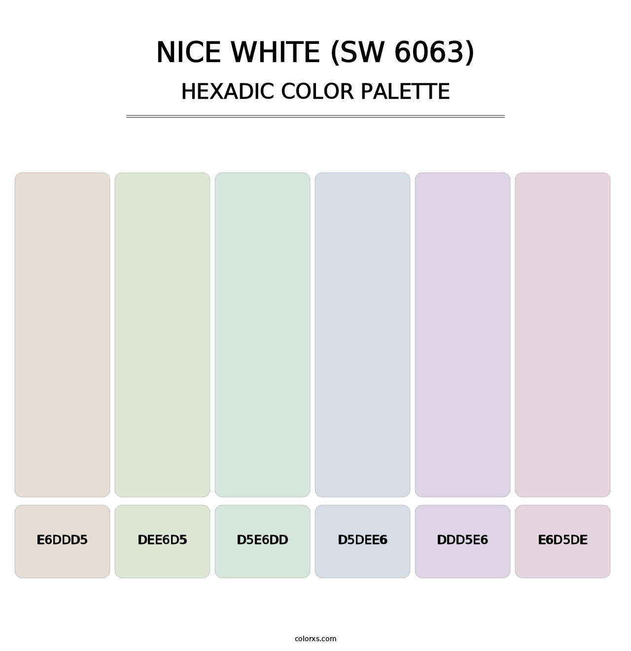 Nice White (SW 6063) - Hexadic Color Palette