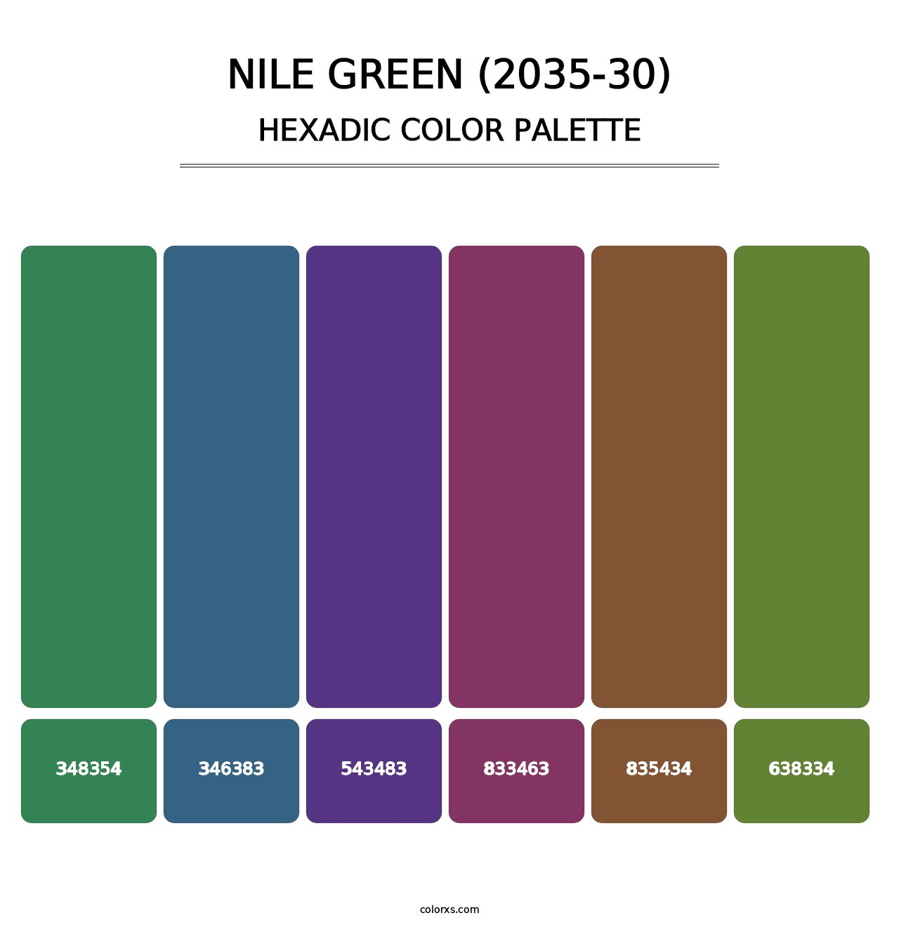 Nile Green (2035-30) - Hexadic Color Palette