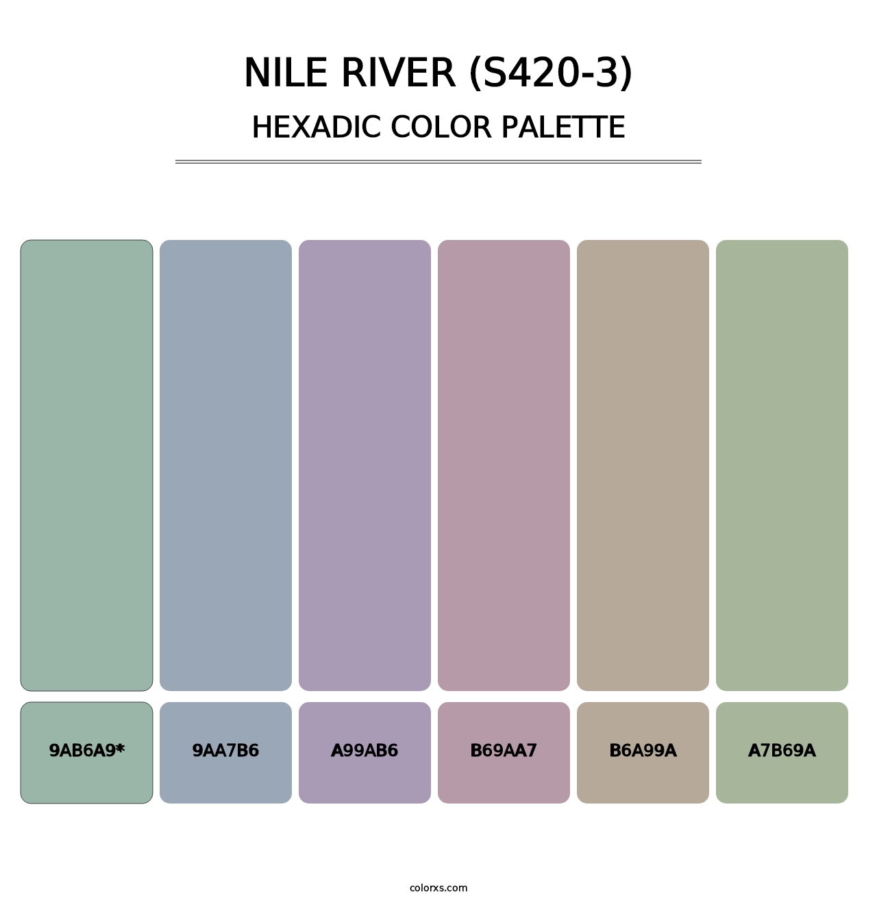 Nile River (S420-3) - Hexadic Color Palette