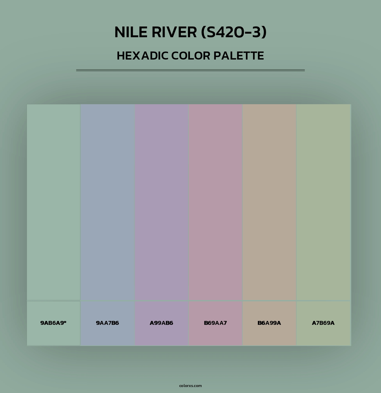 Nile River (S420-3) - Hexadic Color Palette