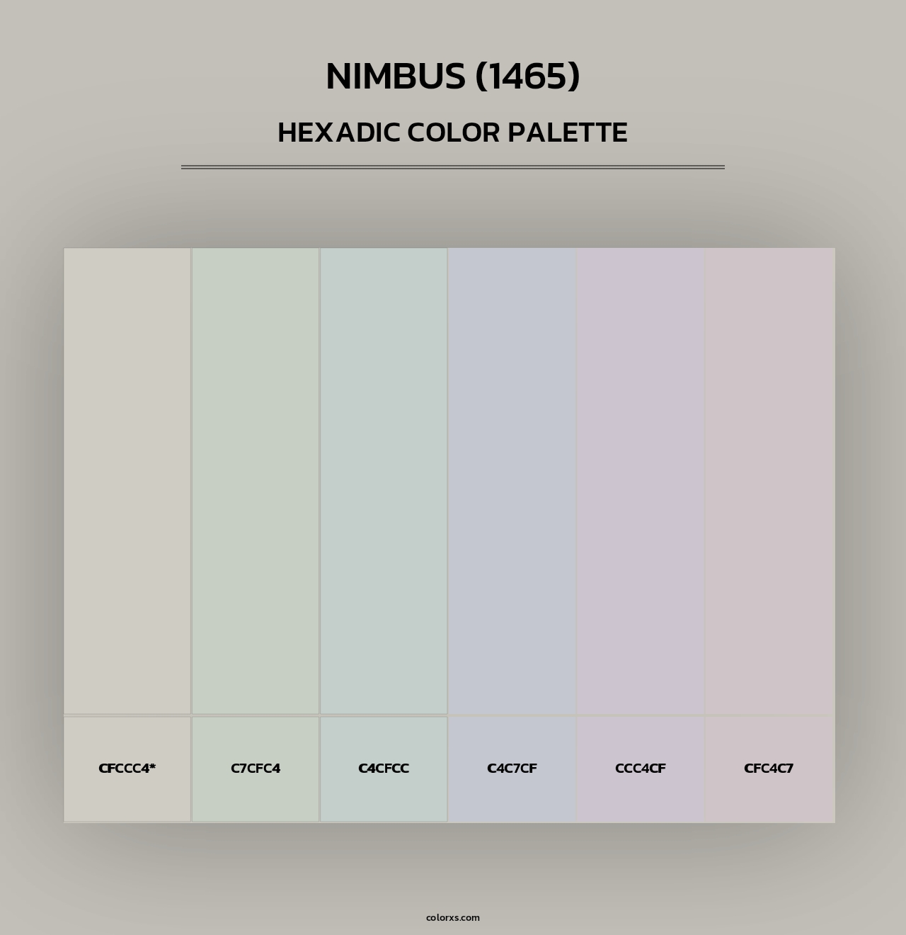Nimbus (1465) - Hexadic Color Palette