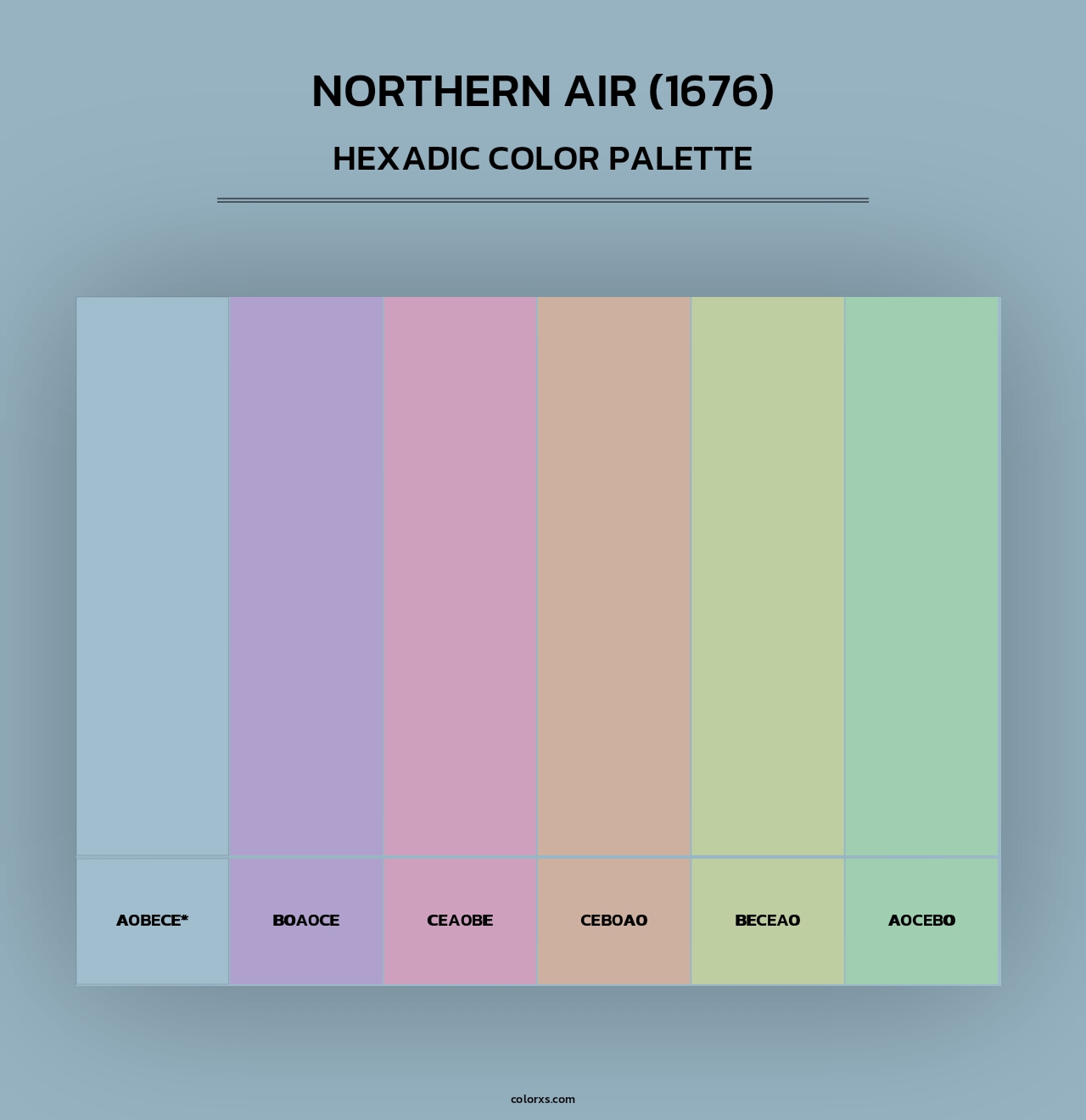 Northern Air (1676) - Hexadic Color Palette