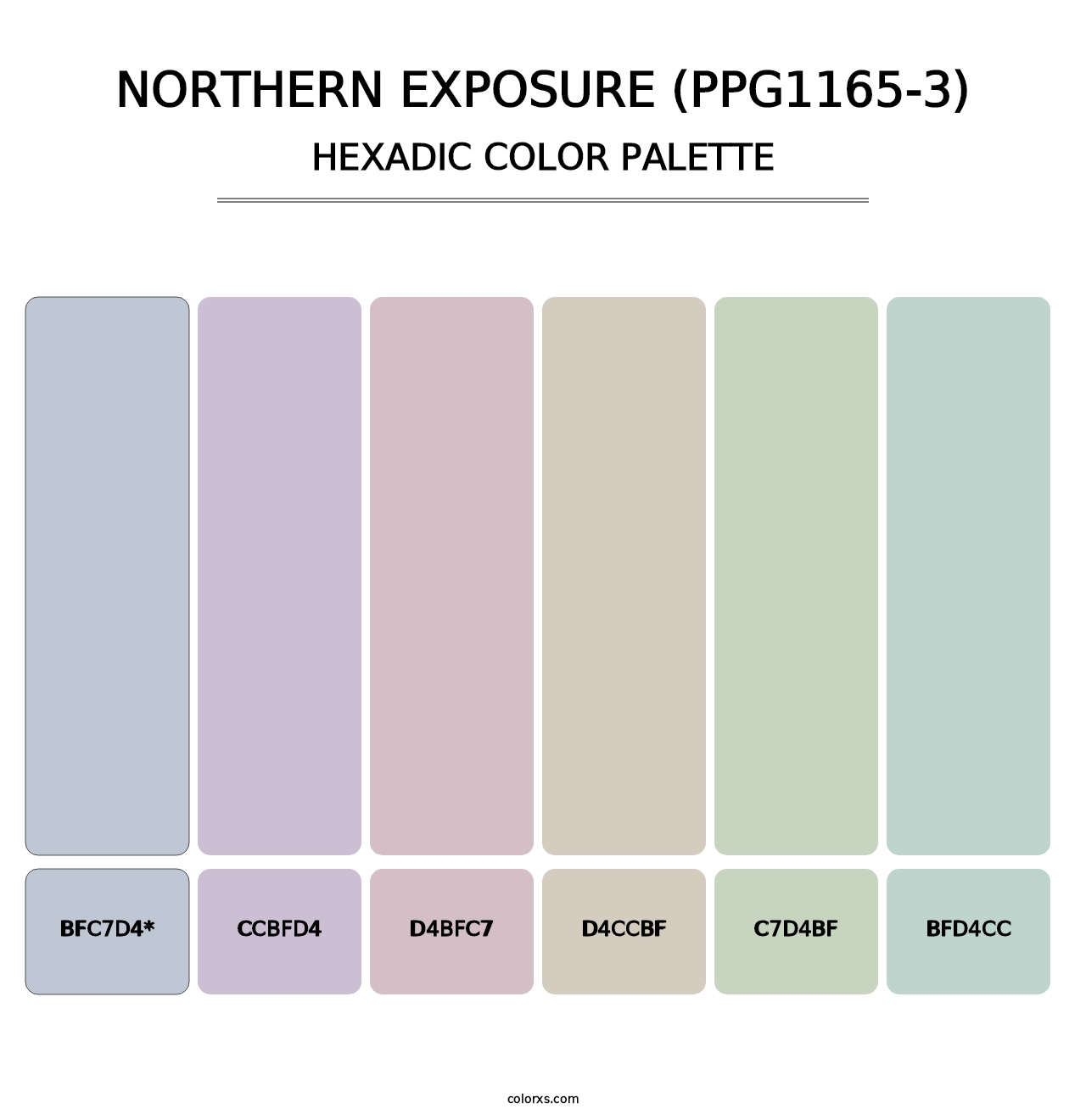 Northern Exposure (PPG1165-3) - Hexadic Color Palette