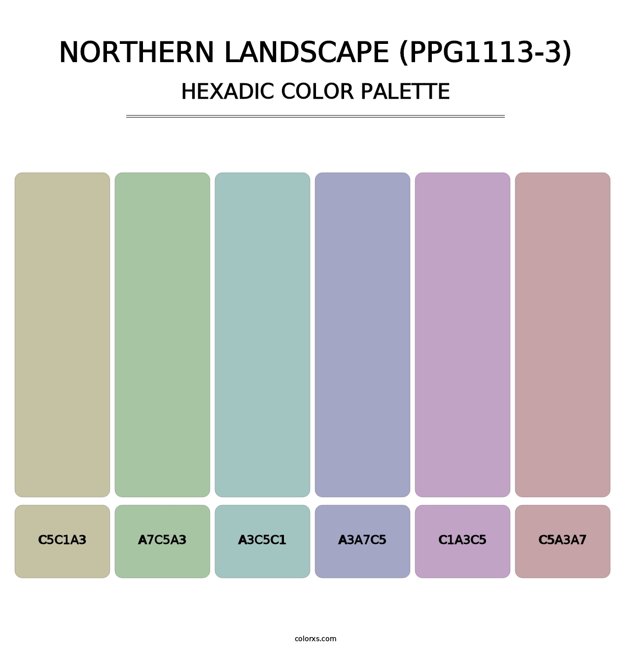 Northern Landscape (PPG1113-3) - Hexadic Color Palette