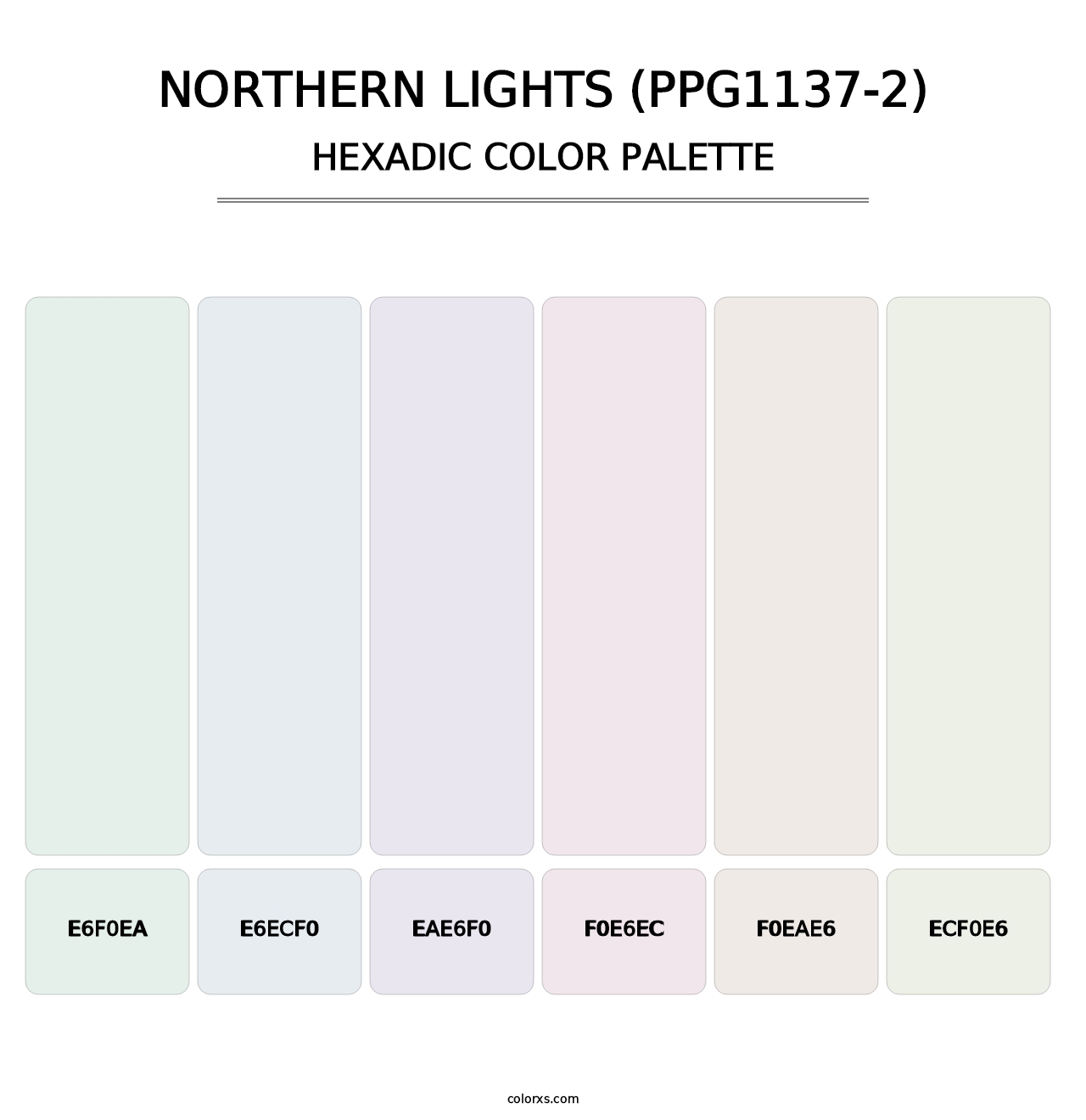 Northern Lights (PPG1137-2) - Hexadic Color Palette